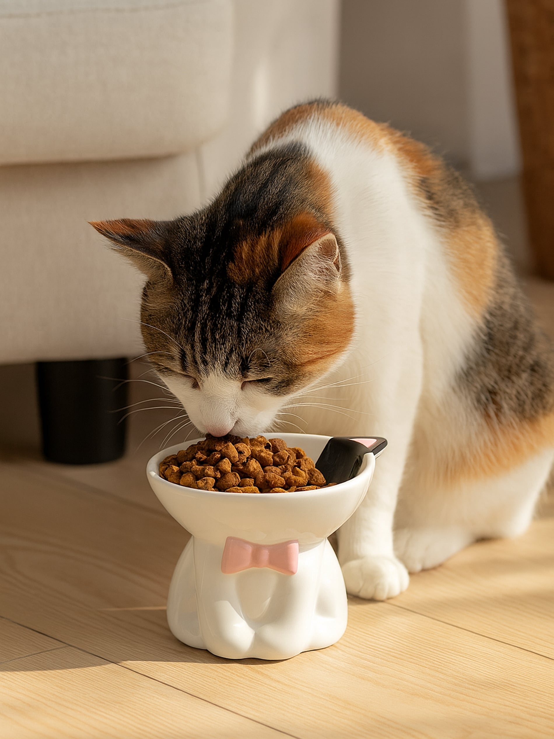 Sinsay - Δολομιτικός μπολ για γάτες - μαυρο φωτογραφία