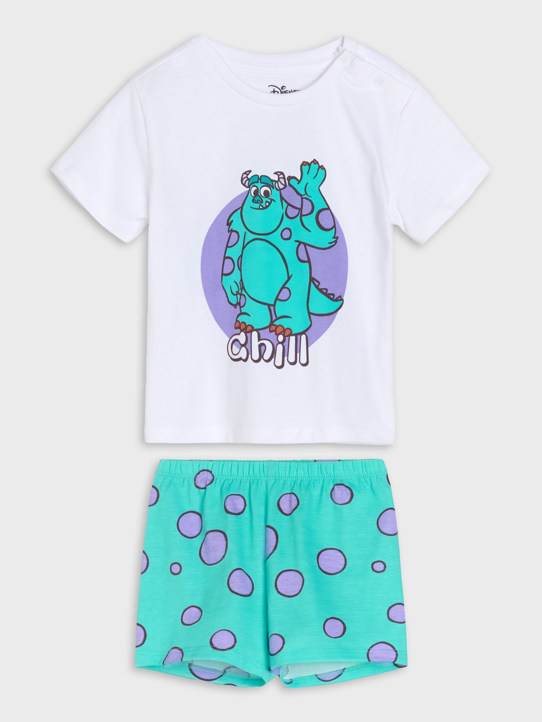 Sinsay - Piżama dwuczęściowa Monsters University - biały