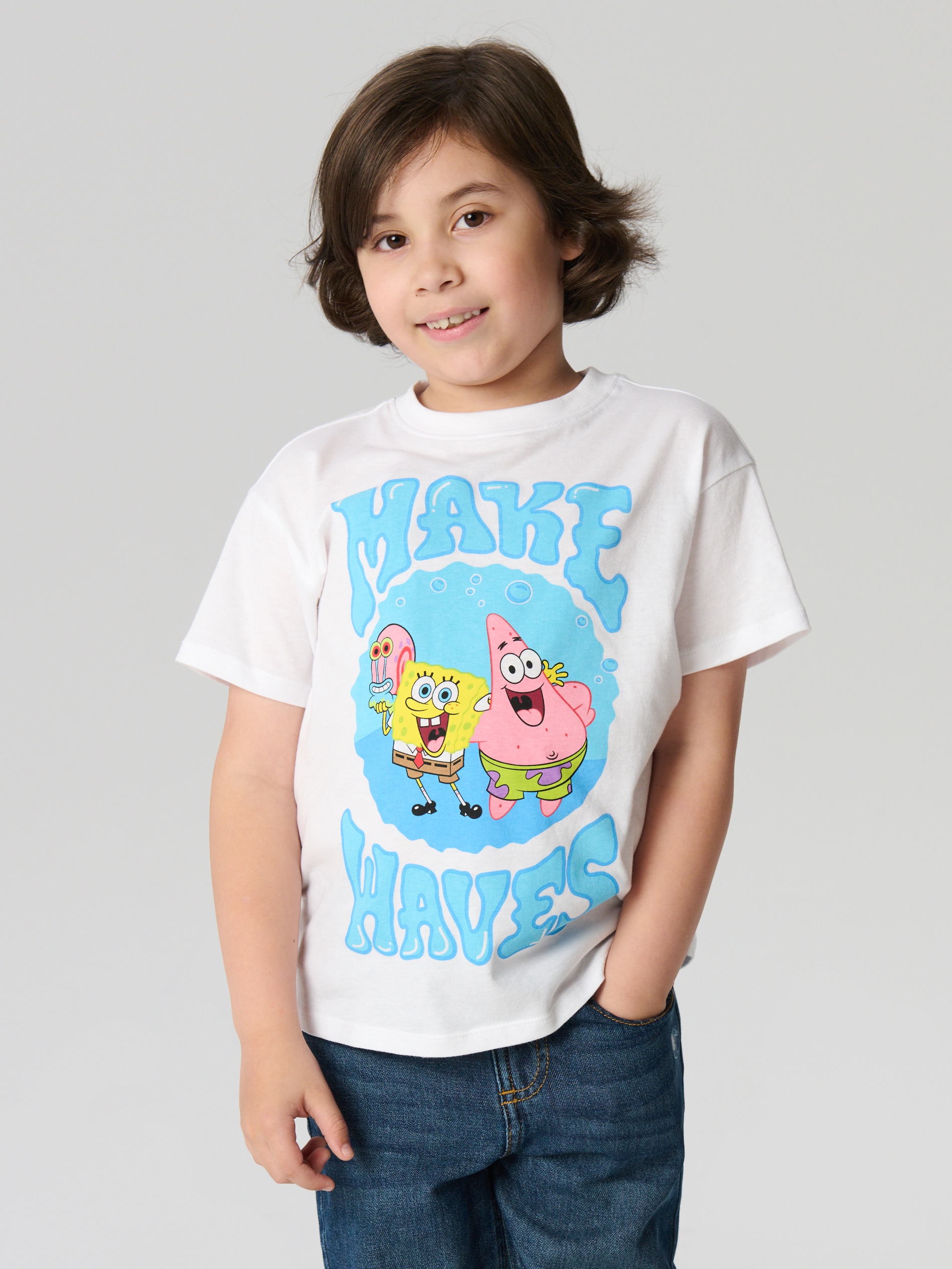 Sinsay - Koszulki 2 pack SpongeBob - wielobarwny