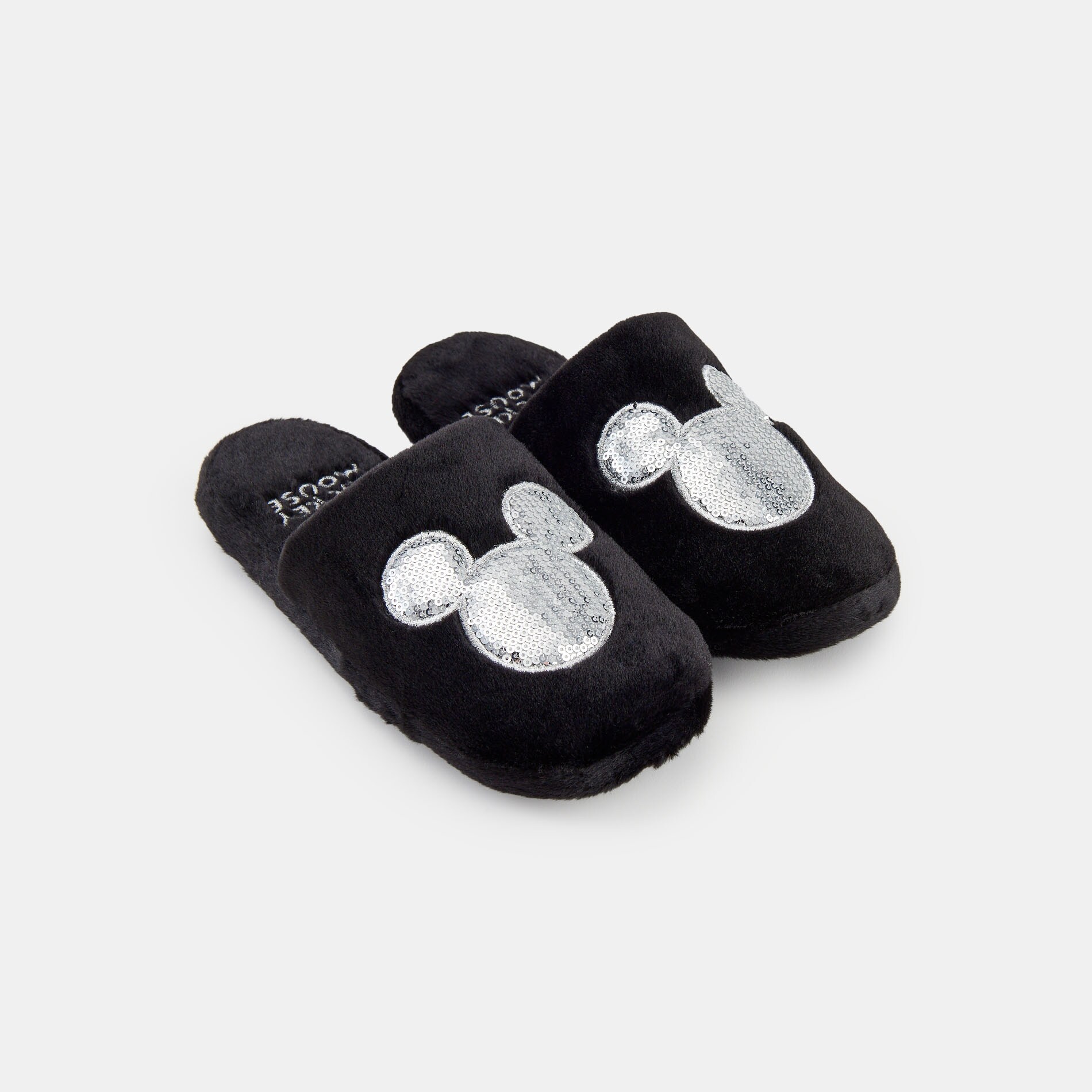 Sinsay - Papuci de casă Mickey Mouse - Negru