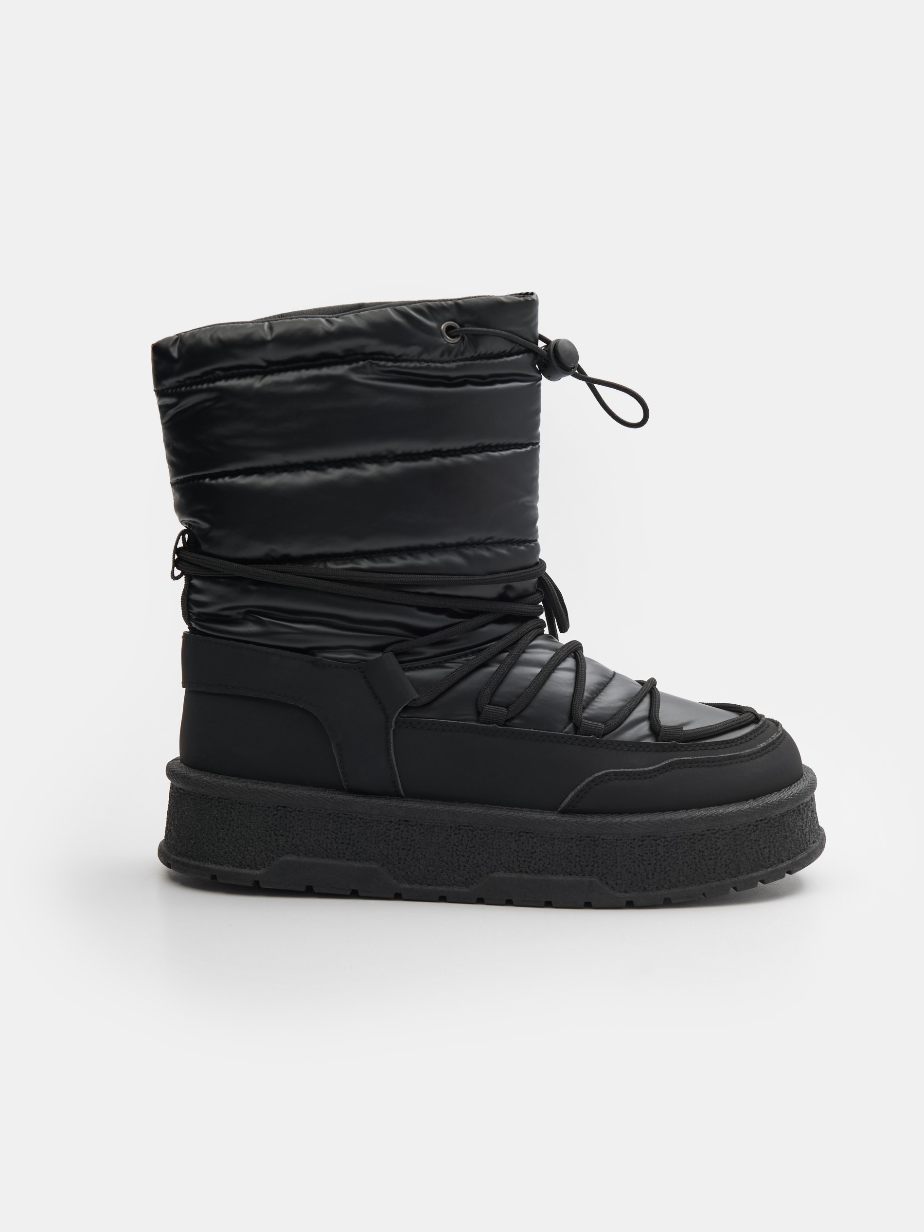 Sinsay - Μποτάκια με κορδόνια μέχρι τον αστράγαλο - μαυρο φωτογραφία