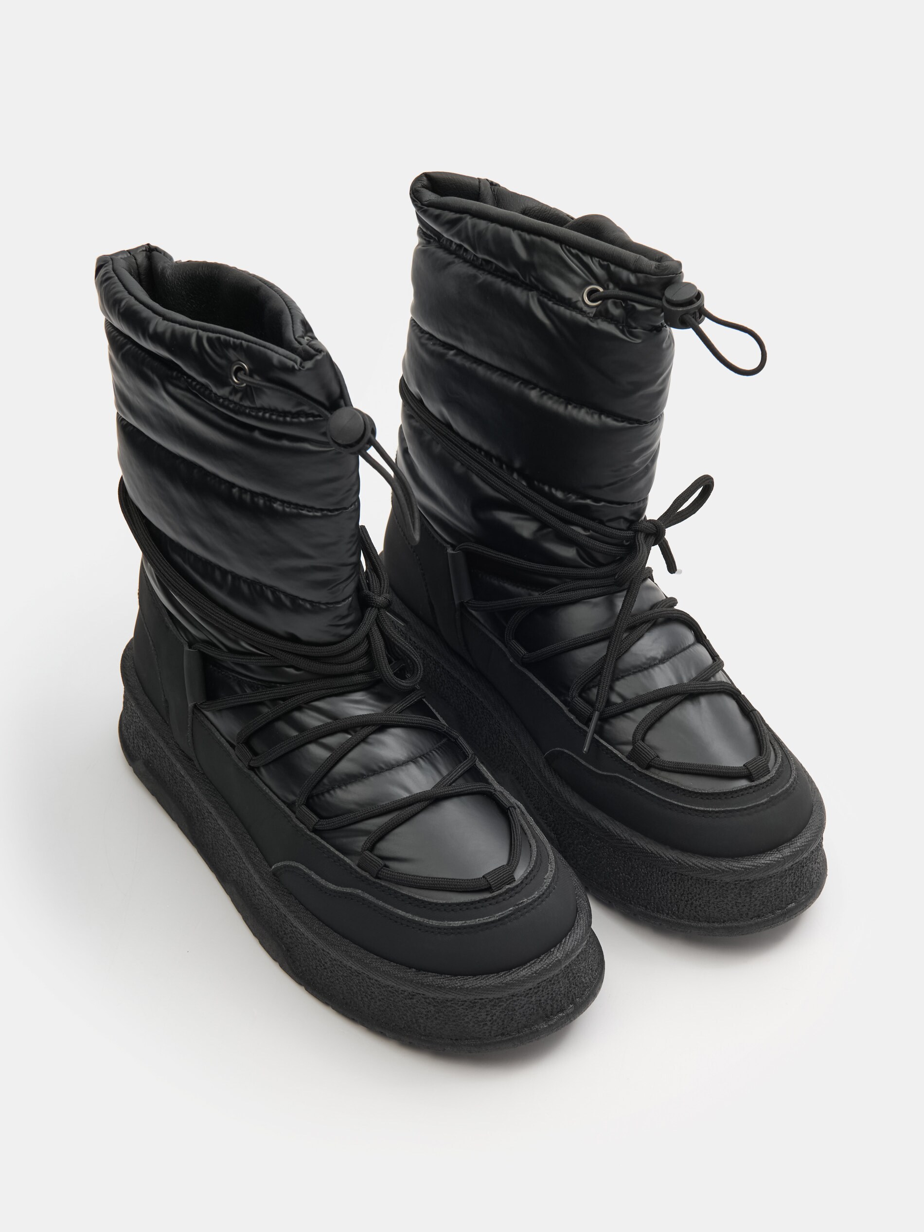 Sinsay - Μποτάκια με κορδόνια μέχρι τον αστράγαλο - μαυρο φωτογραφία