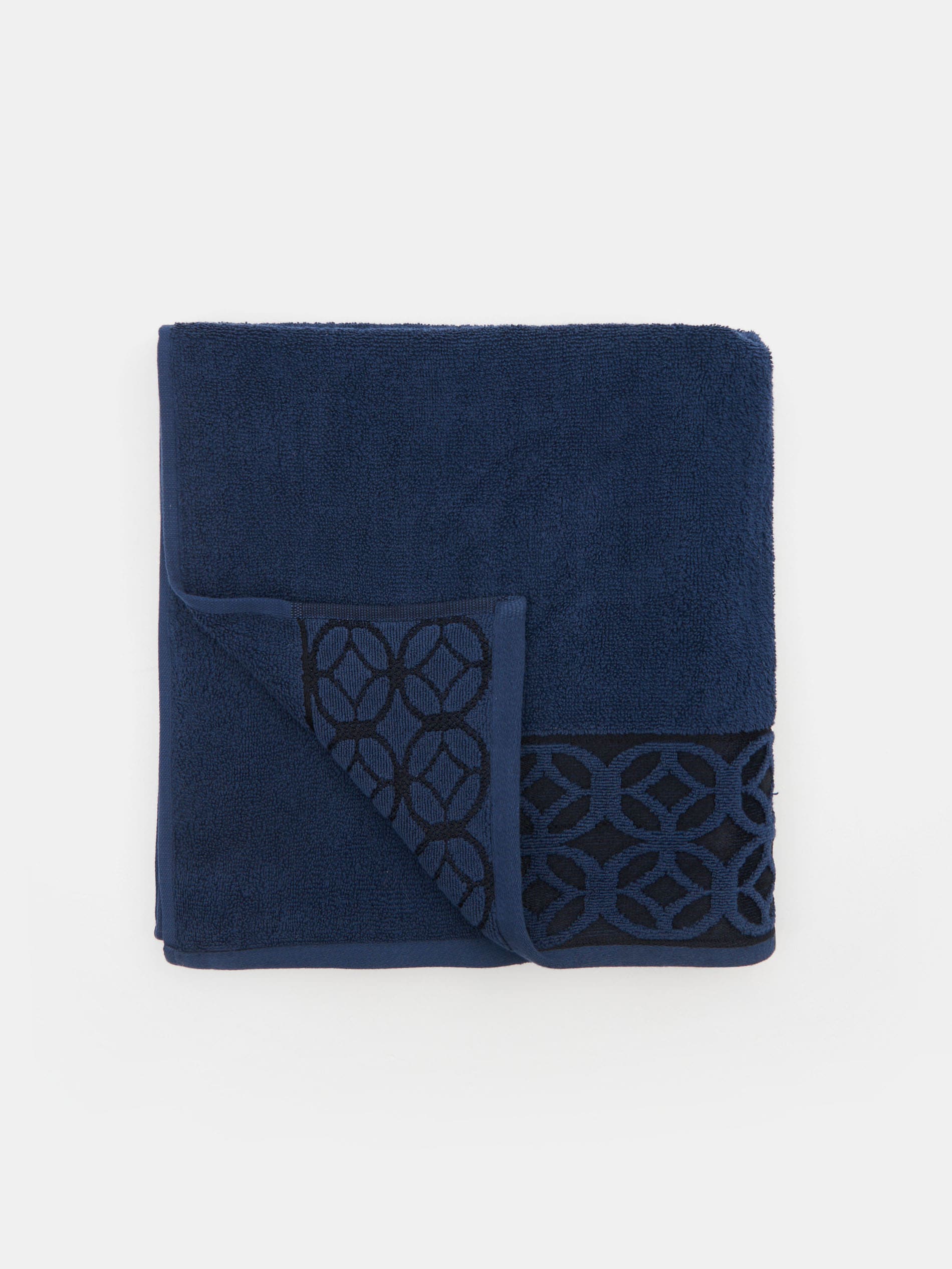 Sinsay - Βαμβακερή πετσέτα - ναυτικο μπλε φωτογραφία