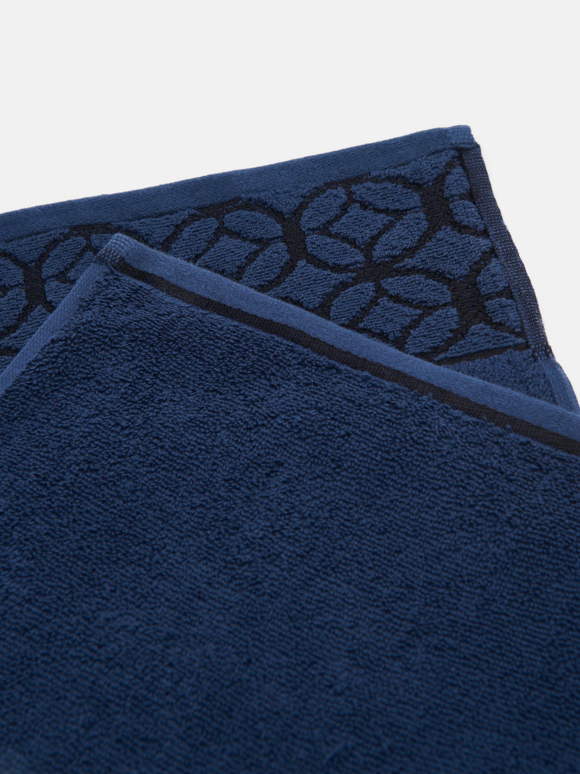 Sinsay - Βαμβακερή πετσέτα - ναυτικο μπλε φωτογραφία