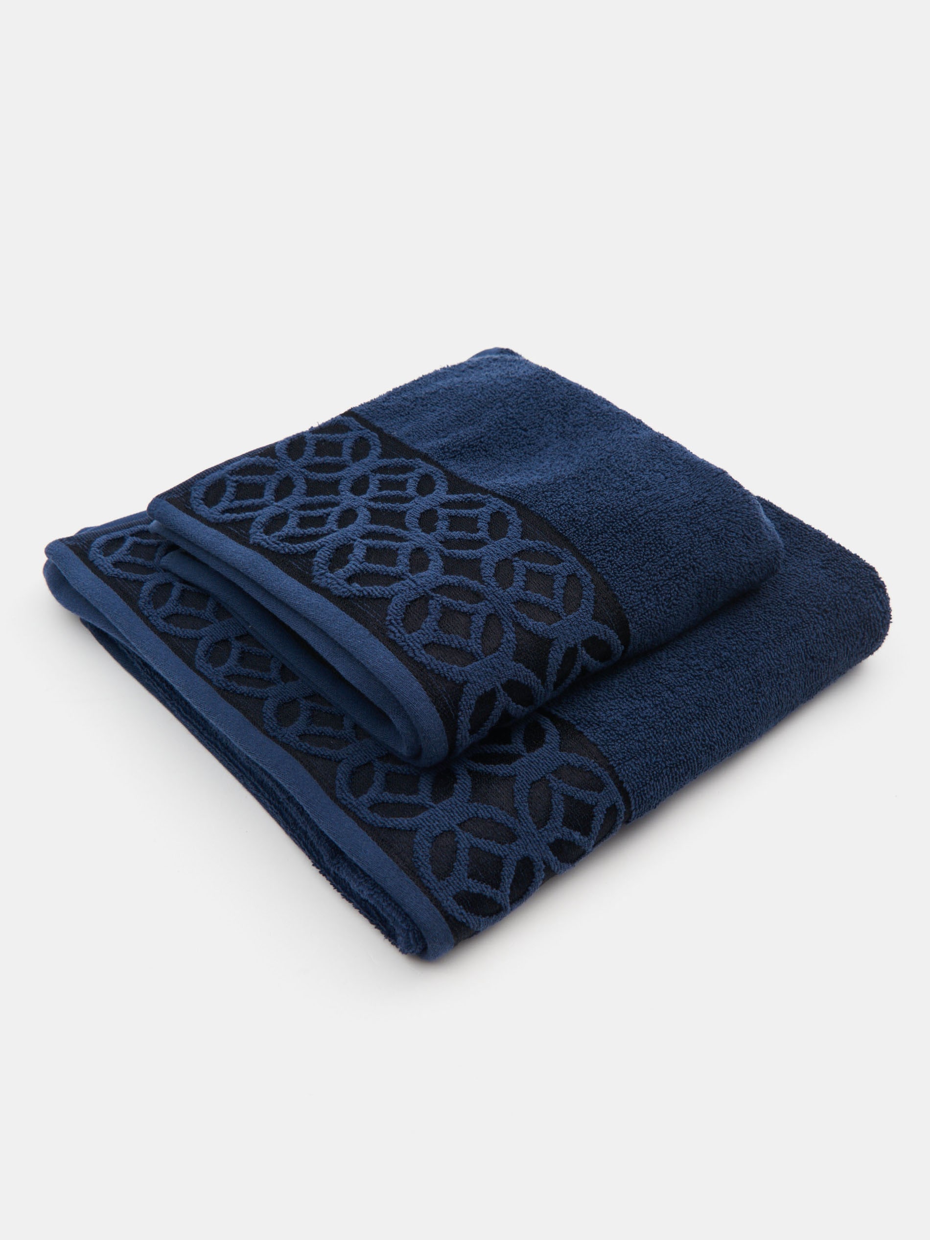 Sinsay - Βαμβακερή πετσέτα - ναυτικο μπλε φωτογραφία