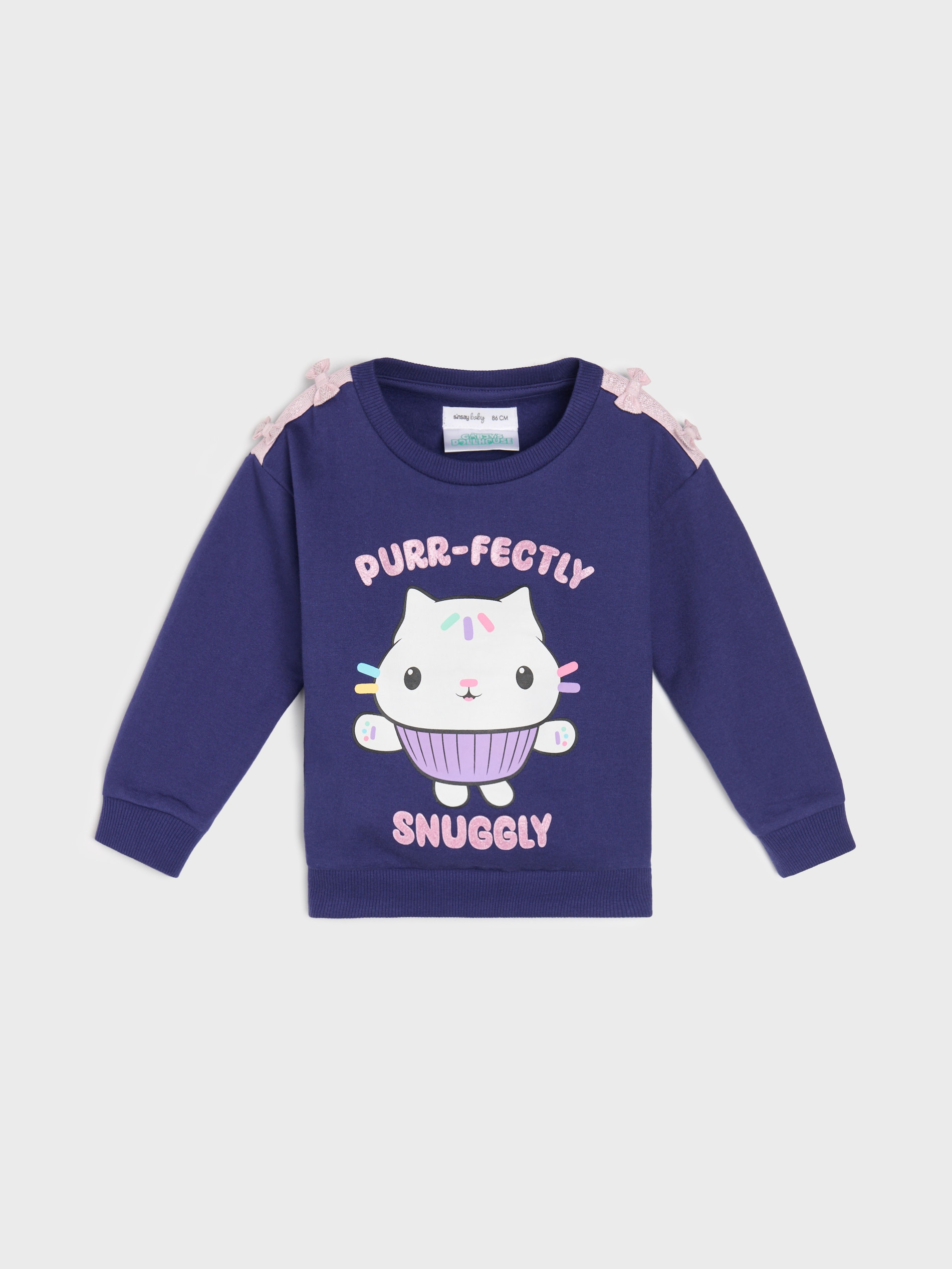 Sinsay - Μπλούζα με λαιμόκοψη crewneck Gabby’s Dollhouse - ναυτικο μπλε φωτογραφία