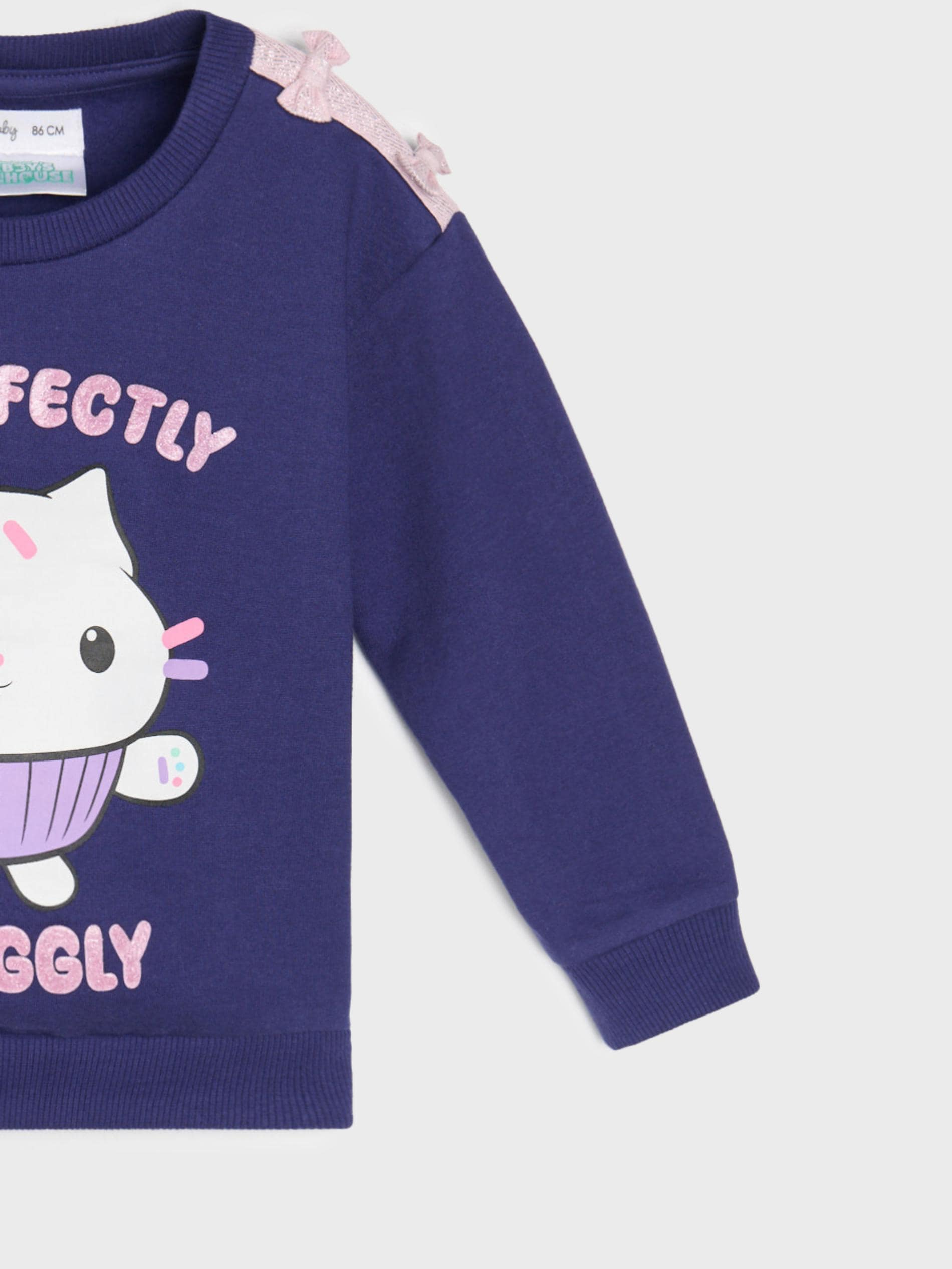 Sinsay - Μπλούζα με λαιμόκοψη crewneck Gabby’s Dollhouse - ναυτικο μπλε φωτογραφία