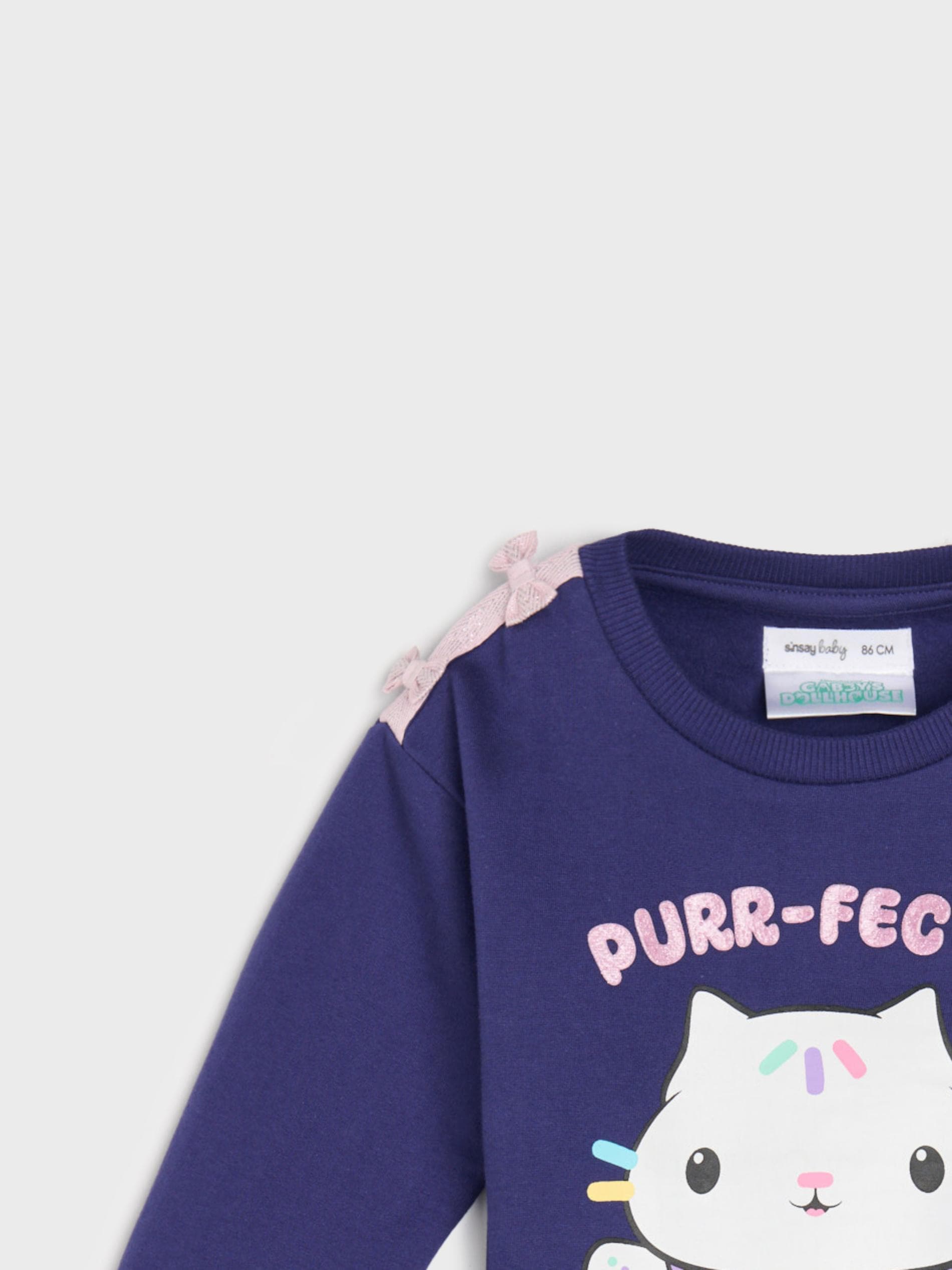 Sinsay - Μπλούζα με λαιμόκοψη crewneck Gabby’s Dollhouse - ναυτικο μπλε φωτογραφία