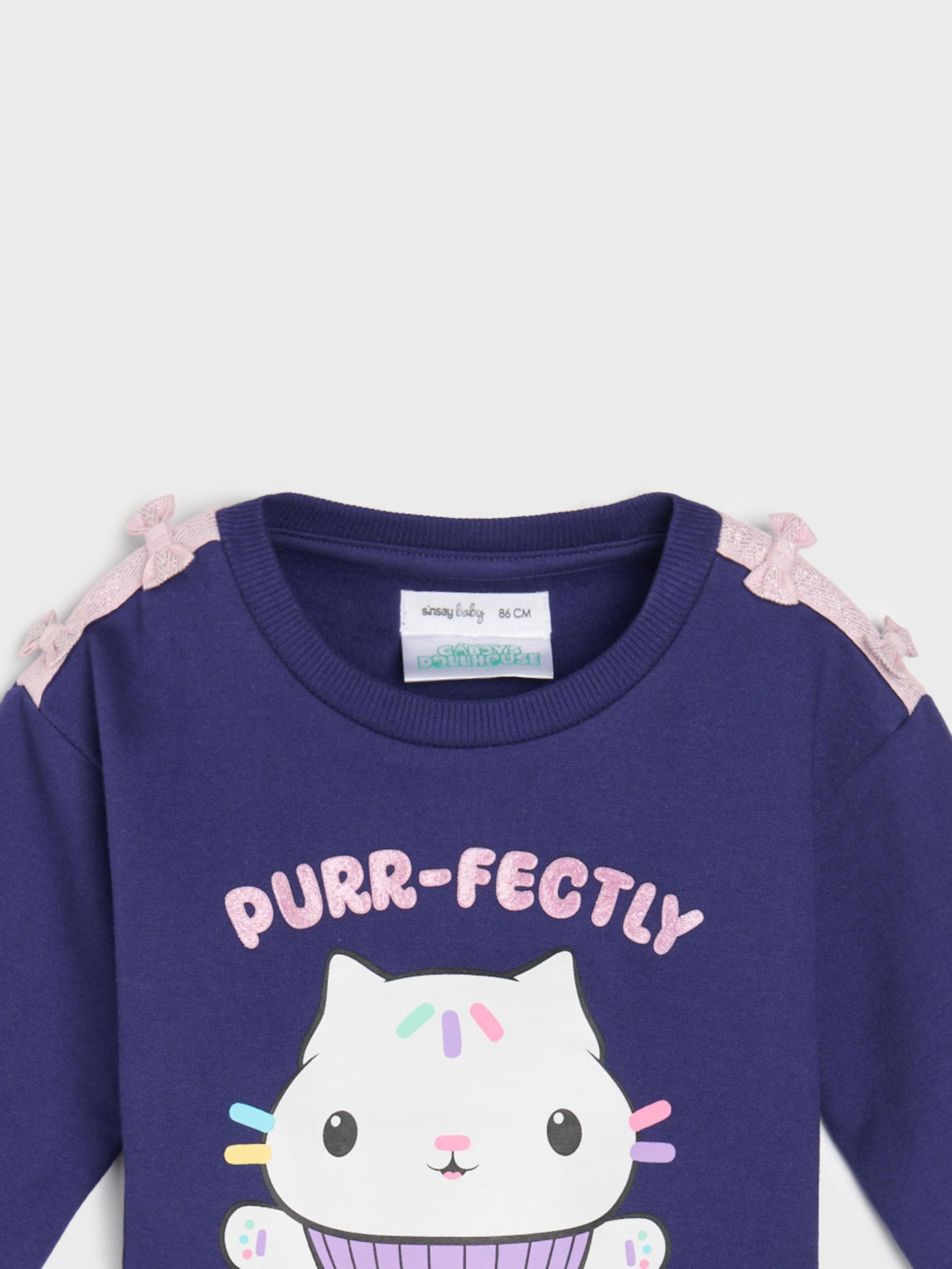 Sinsay - Μπλούζα με λαιμόκοψη crewneck Gabby’s Dollhouse - ναυτικο μπλε φωτογραφία