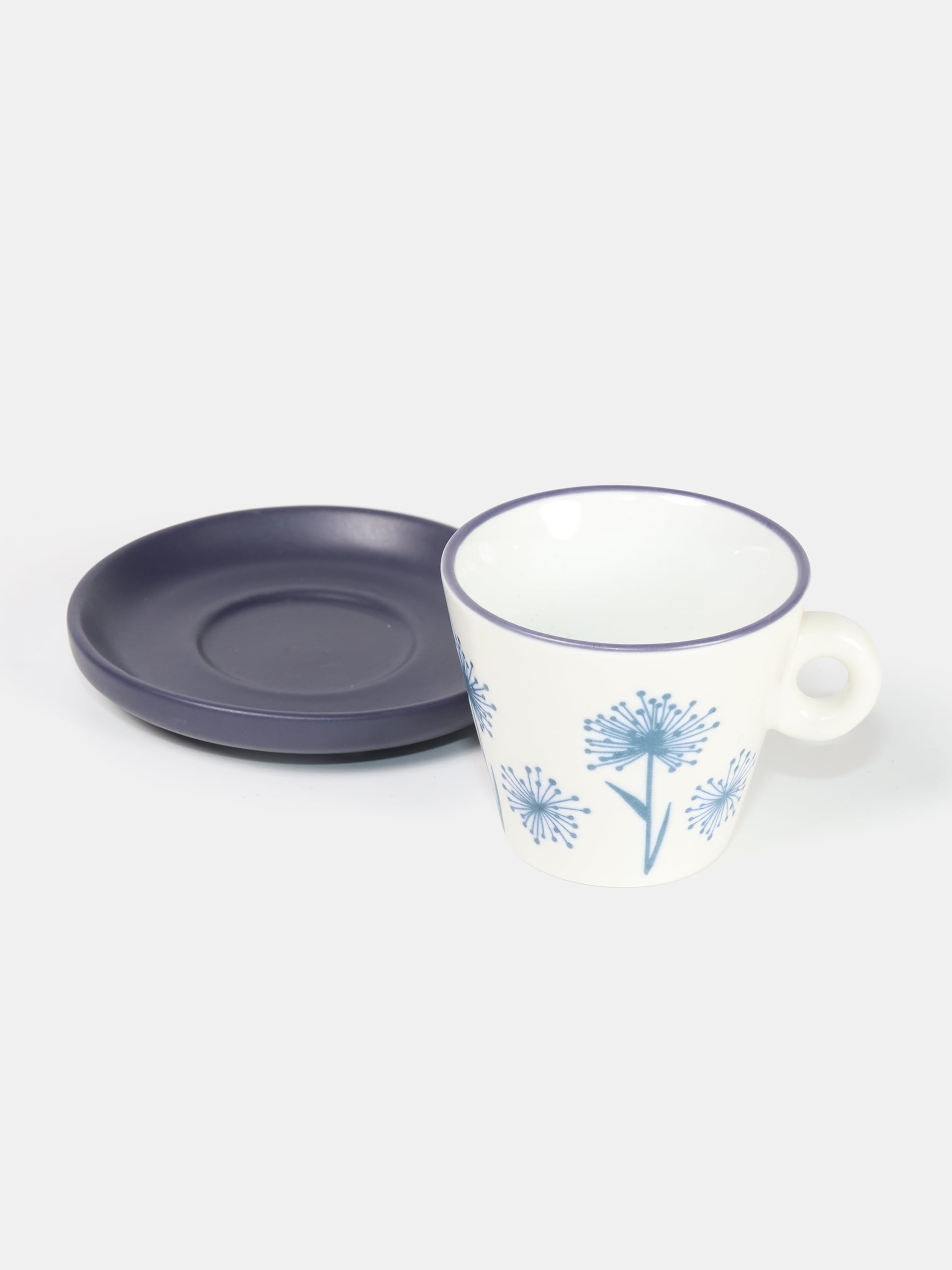 Sinsay - Filiżanka ze spodkiem do espresso - fioletowy