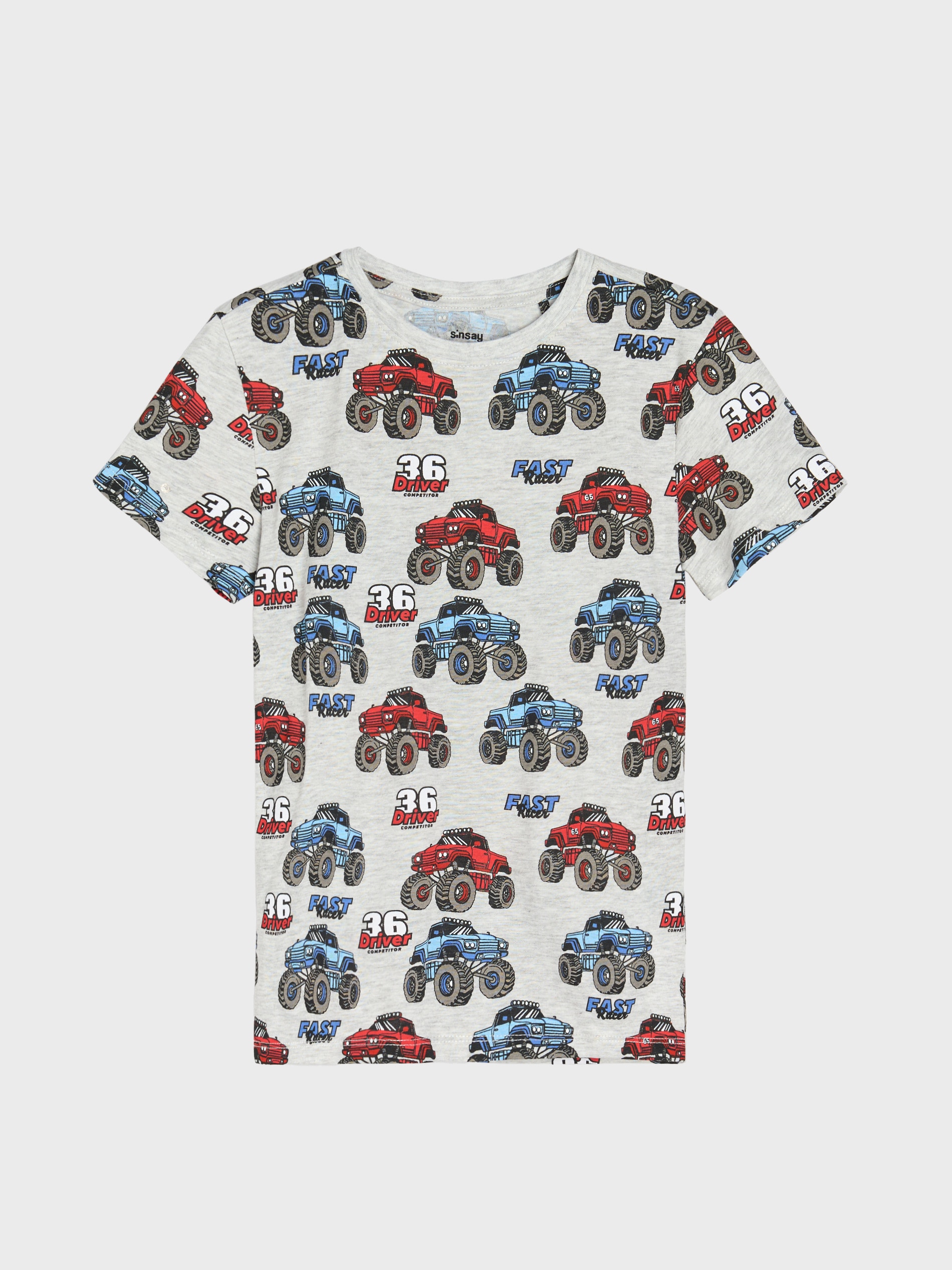 Sinsay - Σετ με 3 μπλούζες - ανοιχτό γκρι φωτογραφία