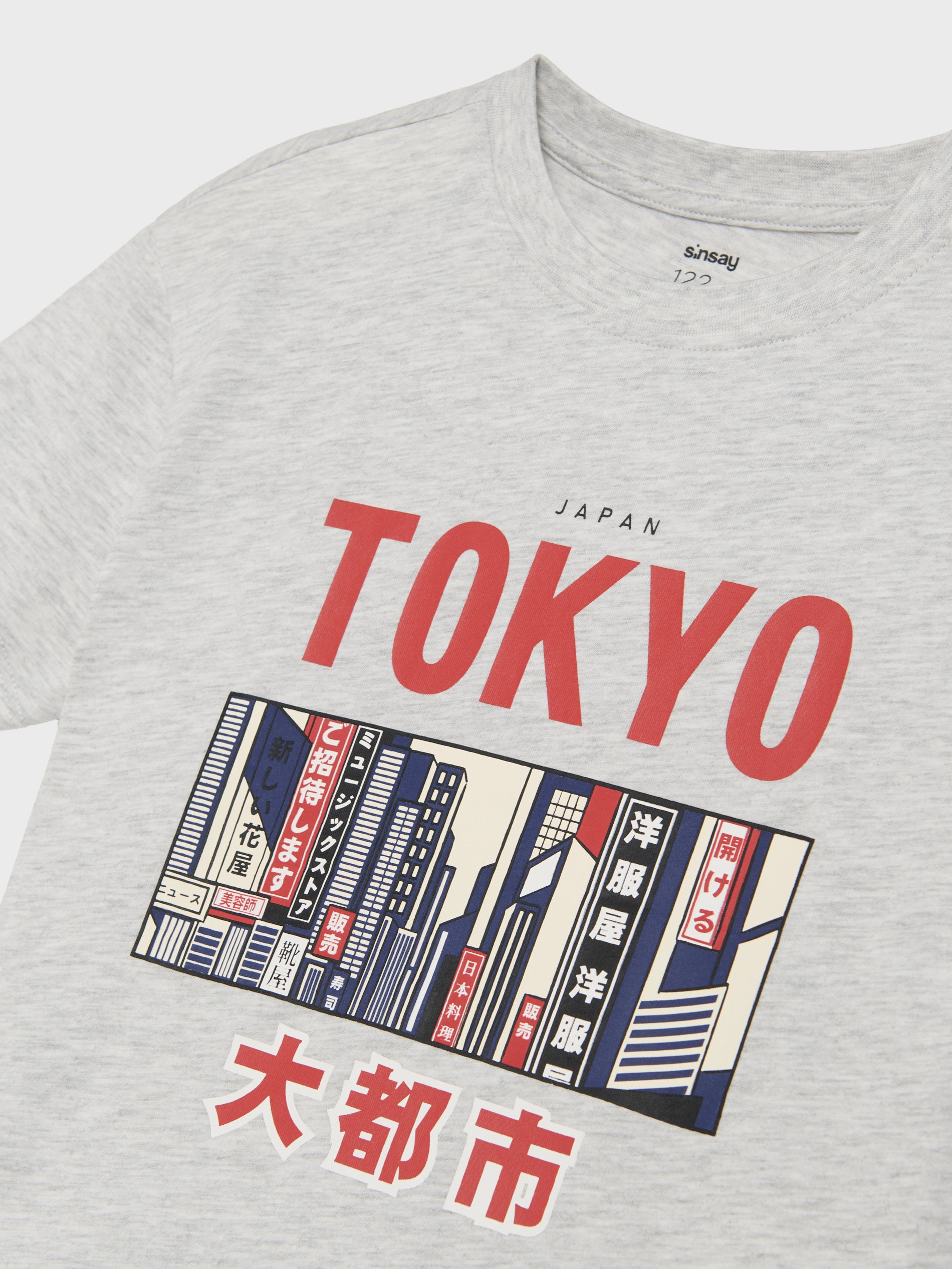 Sinsay - Μπλούζα με τύπωμα - ανοιχτό γκρι φωτογραφία