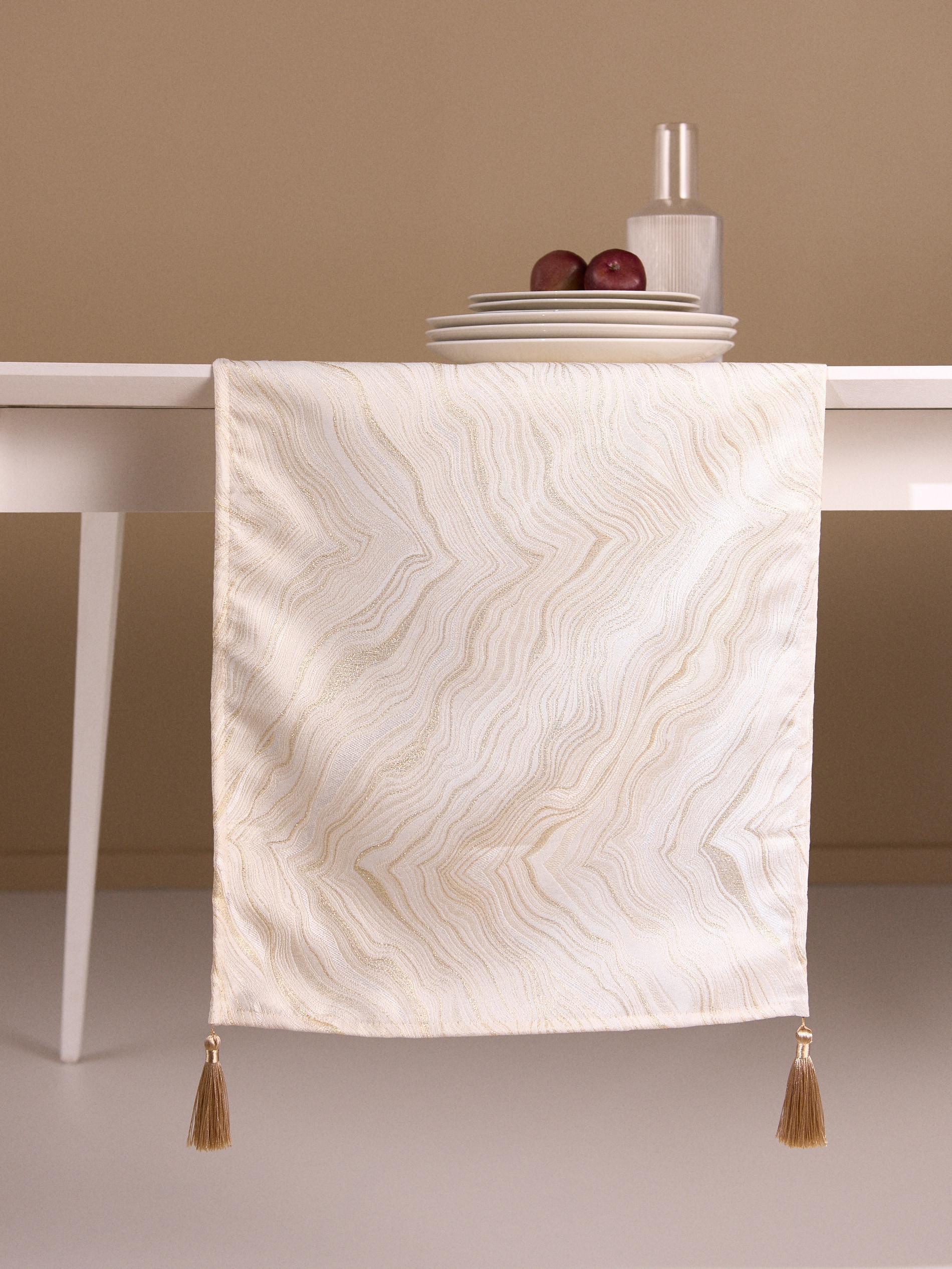 Sinsay - Τραπεζομάντιλο runner - κρεμ φωτογραφία