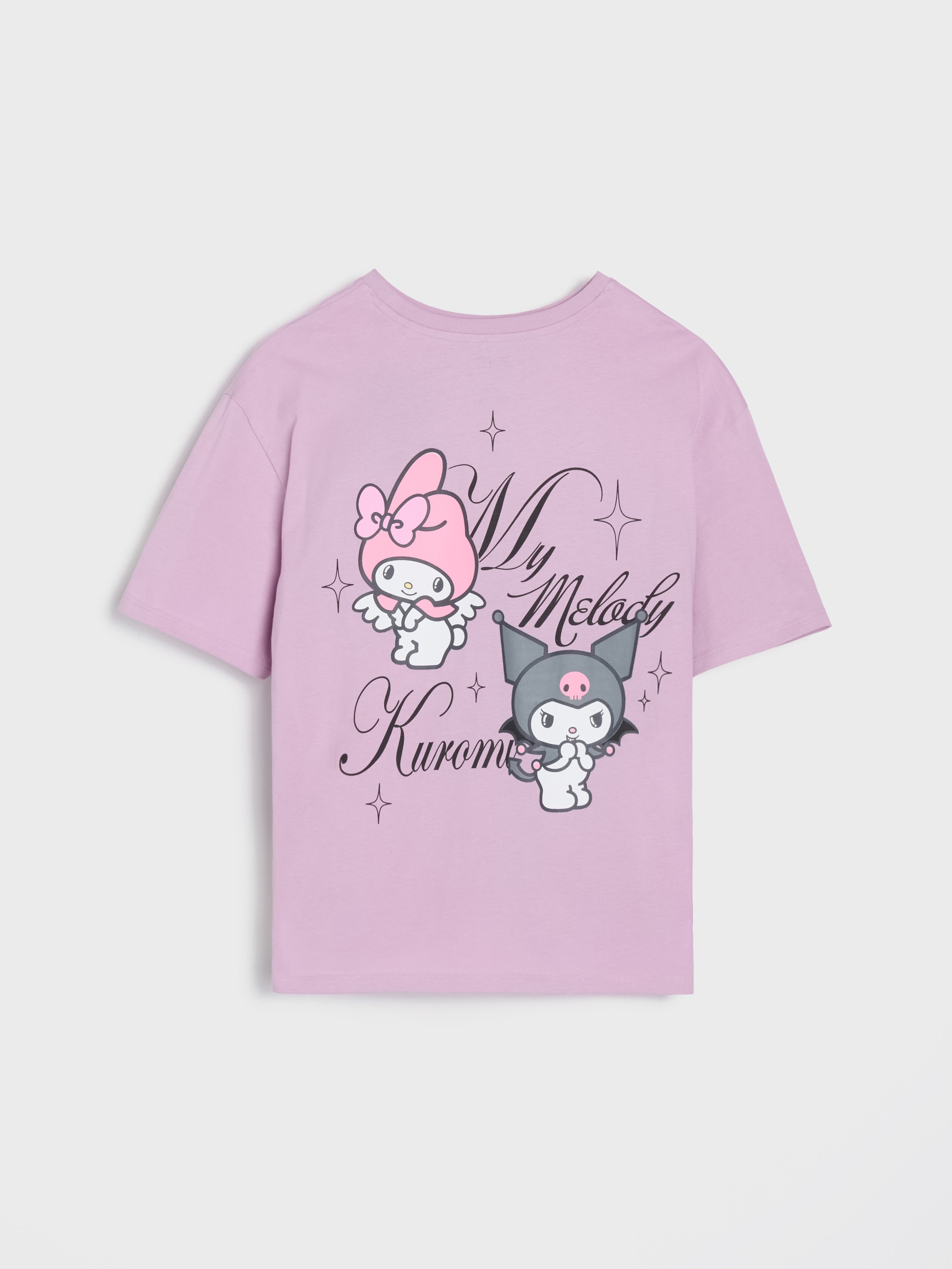 Sinsay - Koszulka z nadrukiem na plecach Hello Kitty - fioletowy