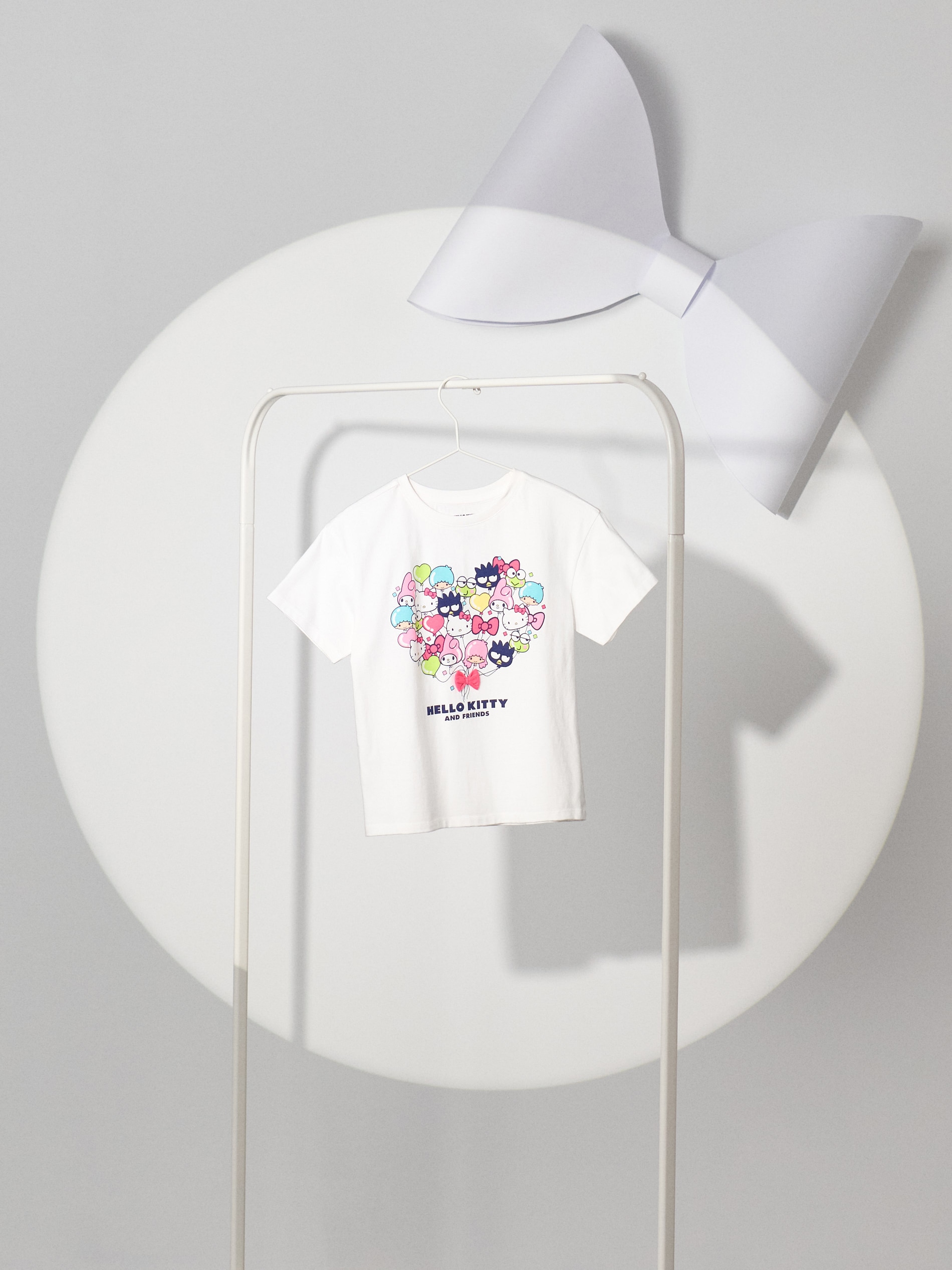 Sinsay - Koszulka Hello Kitty - biały