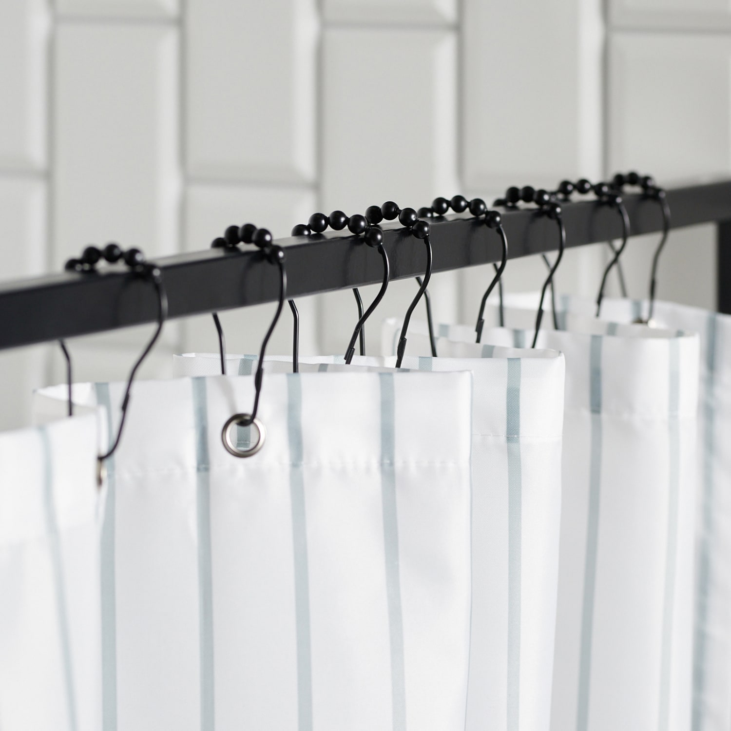 Sinsay – Inele pentru perdele de duș, pachet de 12 bucăți – Negru accessories imagine noua
