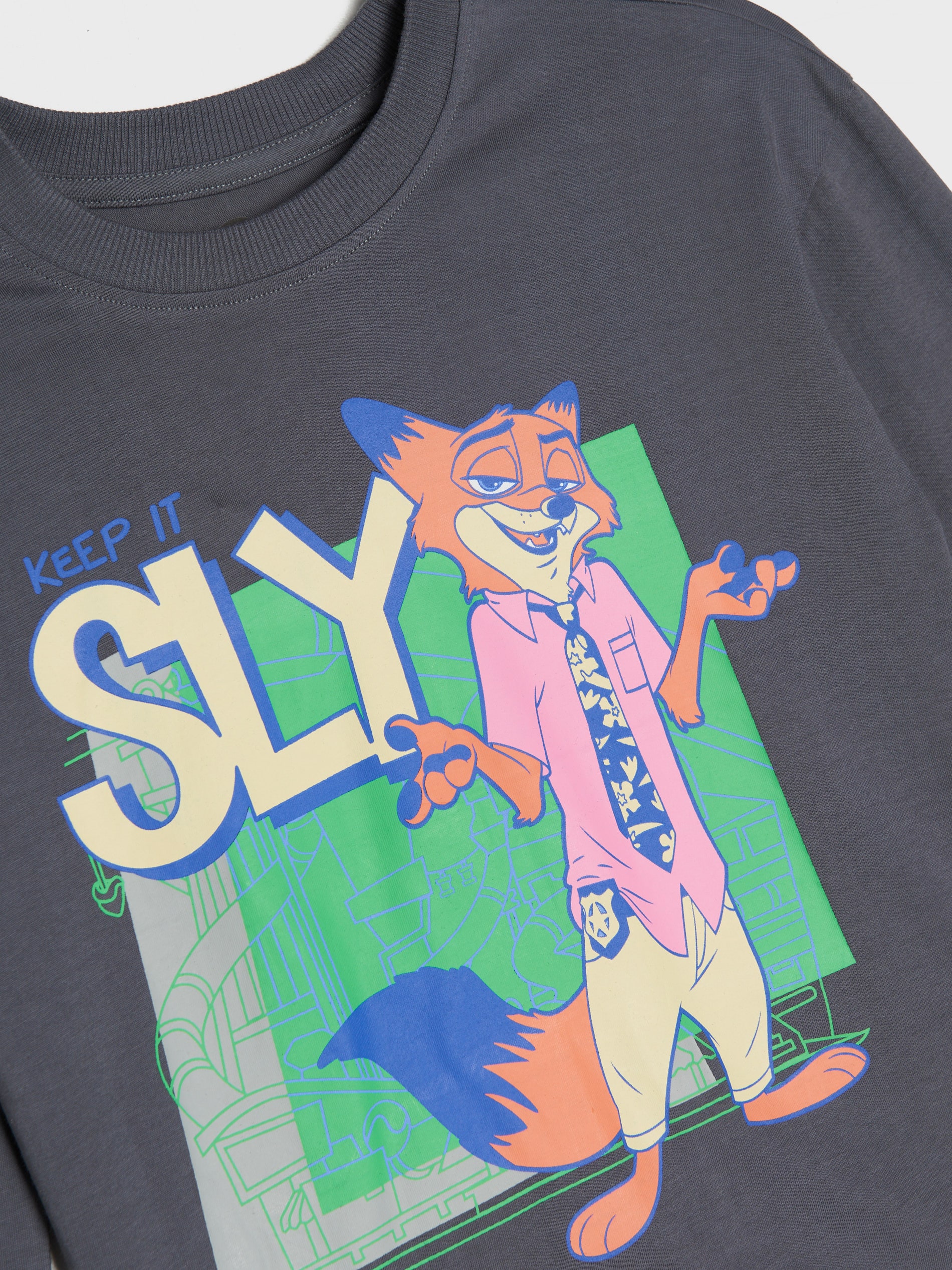 Sinsay - Μπλούζα με μακριά μανίκια Zootopia 2 - σκουρο καφέ φωτογραφία