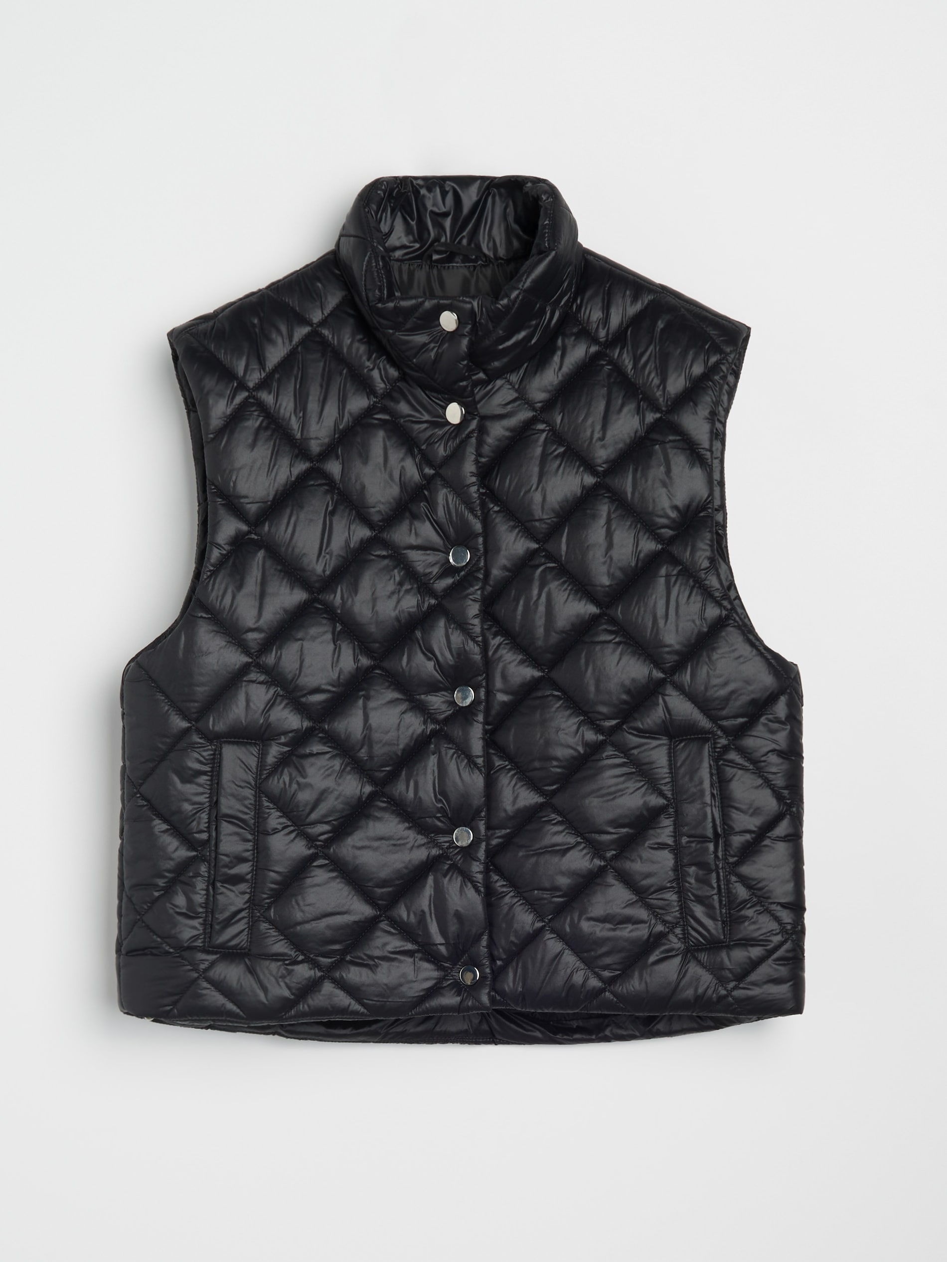 Sinsay - Καπιτονέ γιλέκο - μαυρο φωτογραφία