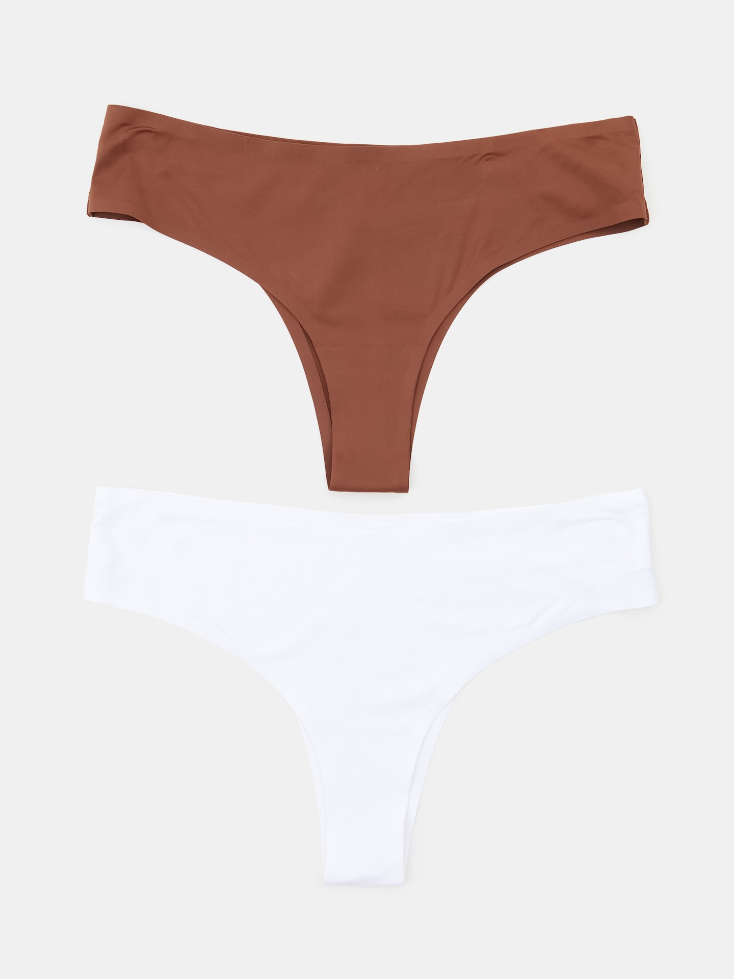 Sinsay - Bezszwowe majtki brazilian 2 pack - biały