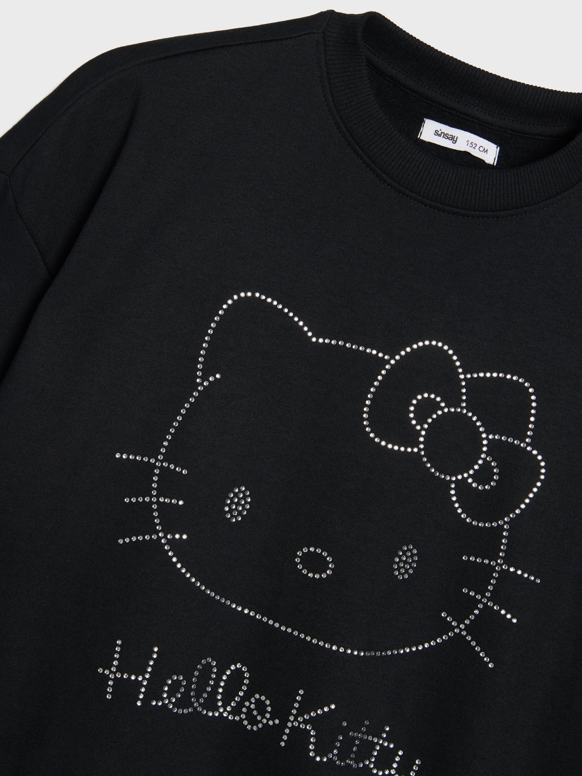 Sinsay - Μπλούζα με λαιμόκοψη crewneck Hello Kitty - μαυρο φωτογραφία