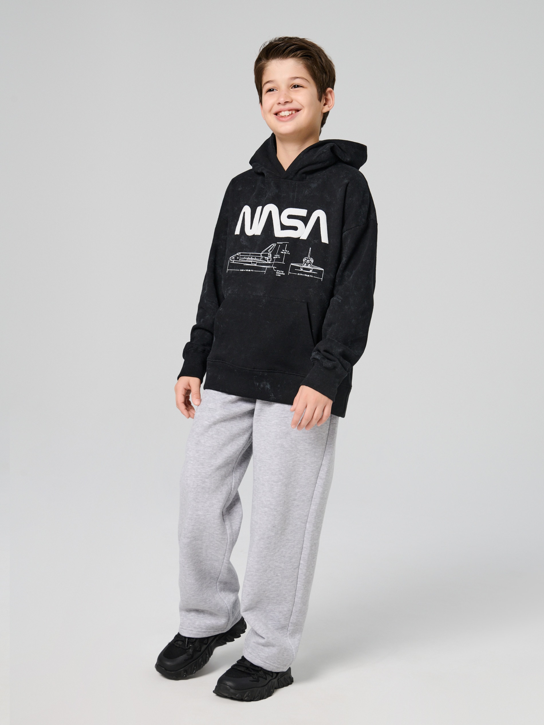 Sinsay - Spodnie dresowe straight - szary