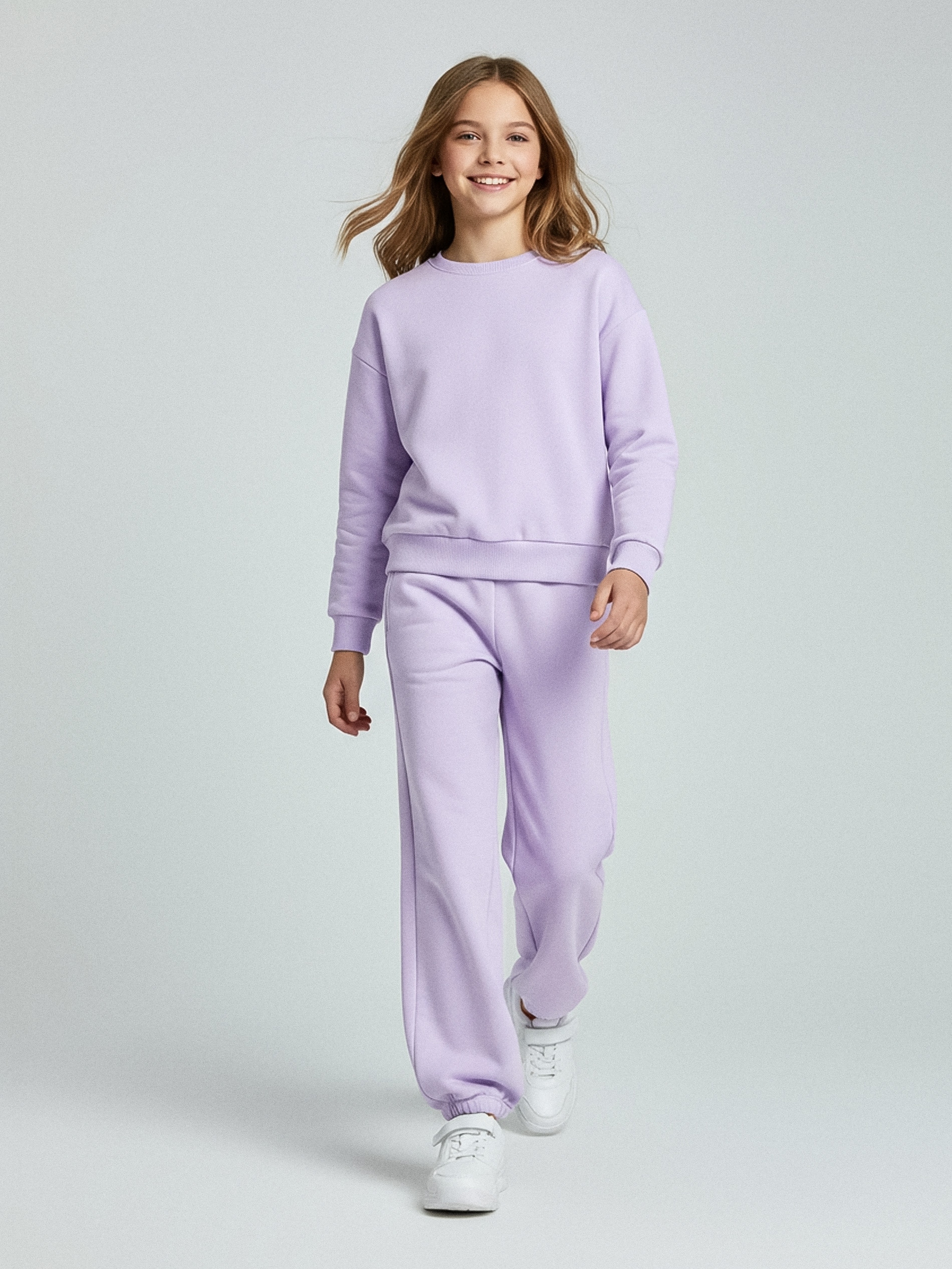 Sinsay - Luźny komplet dzianinowy - fioletowy