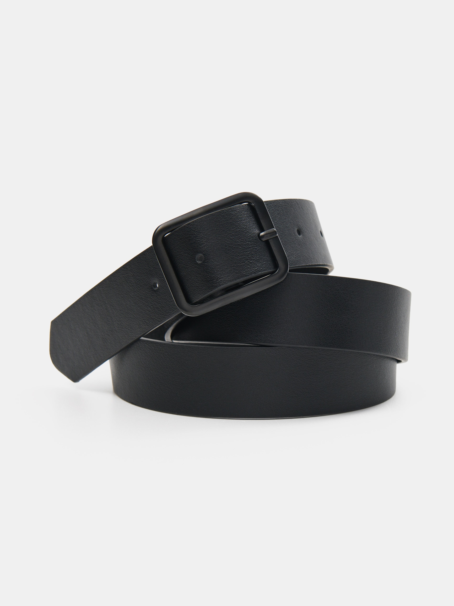 Sinsay - Pasek z metalową klamrą - czarny