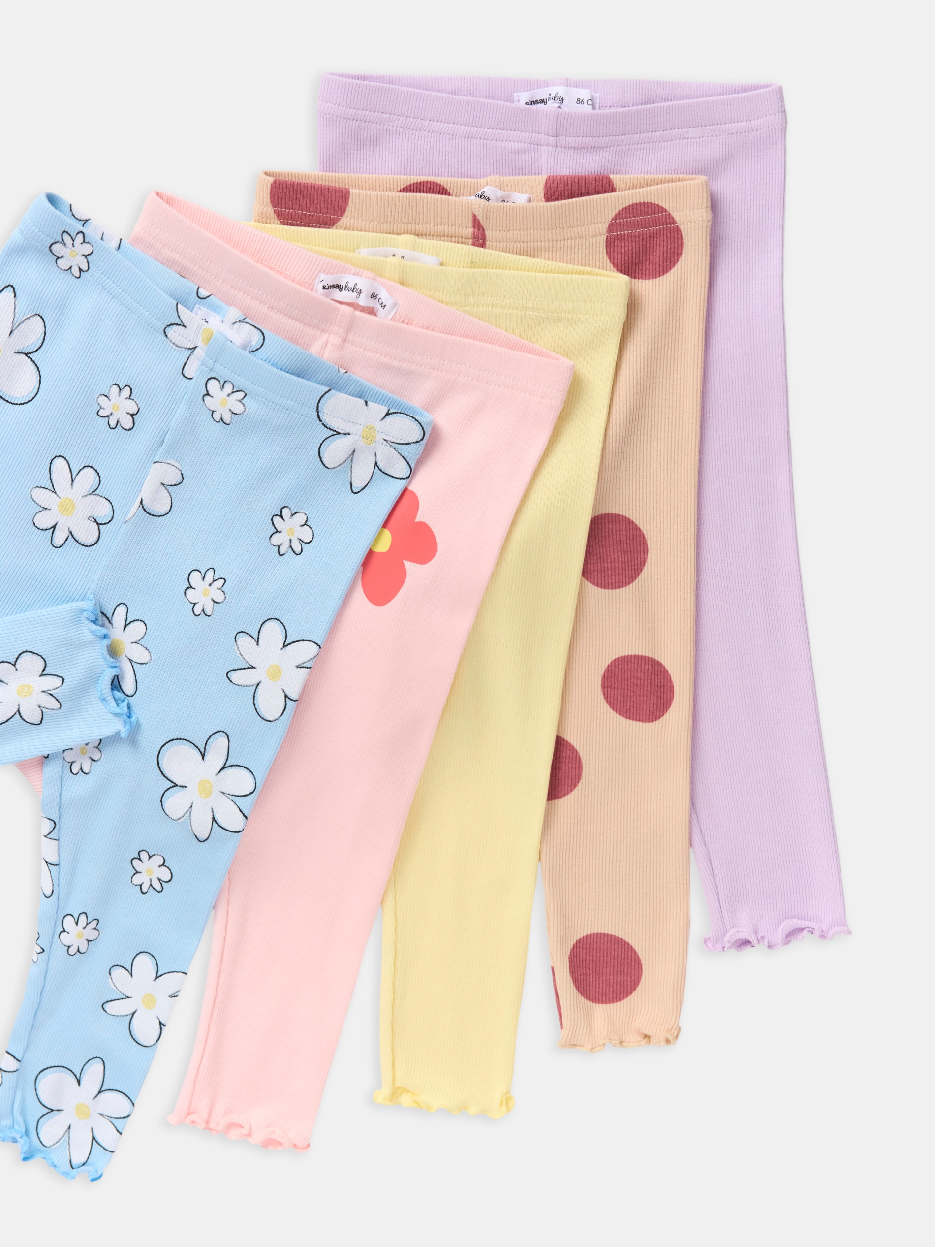 Sinsay - Σετ με 5 κολάν - μπεζ φωτογραφία