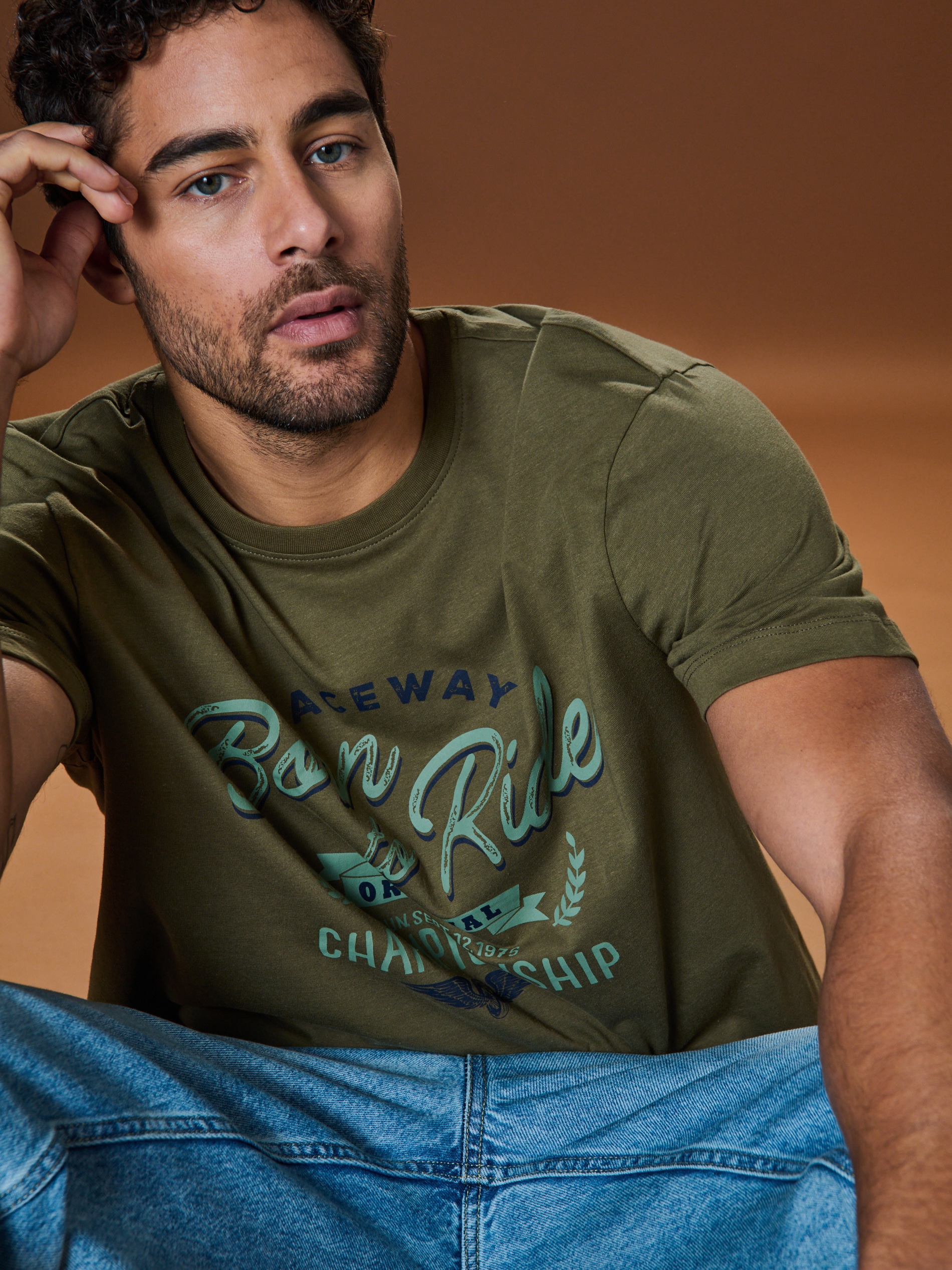 Sinsay - Μπλούζα - χακί φωτογραφία