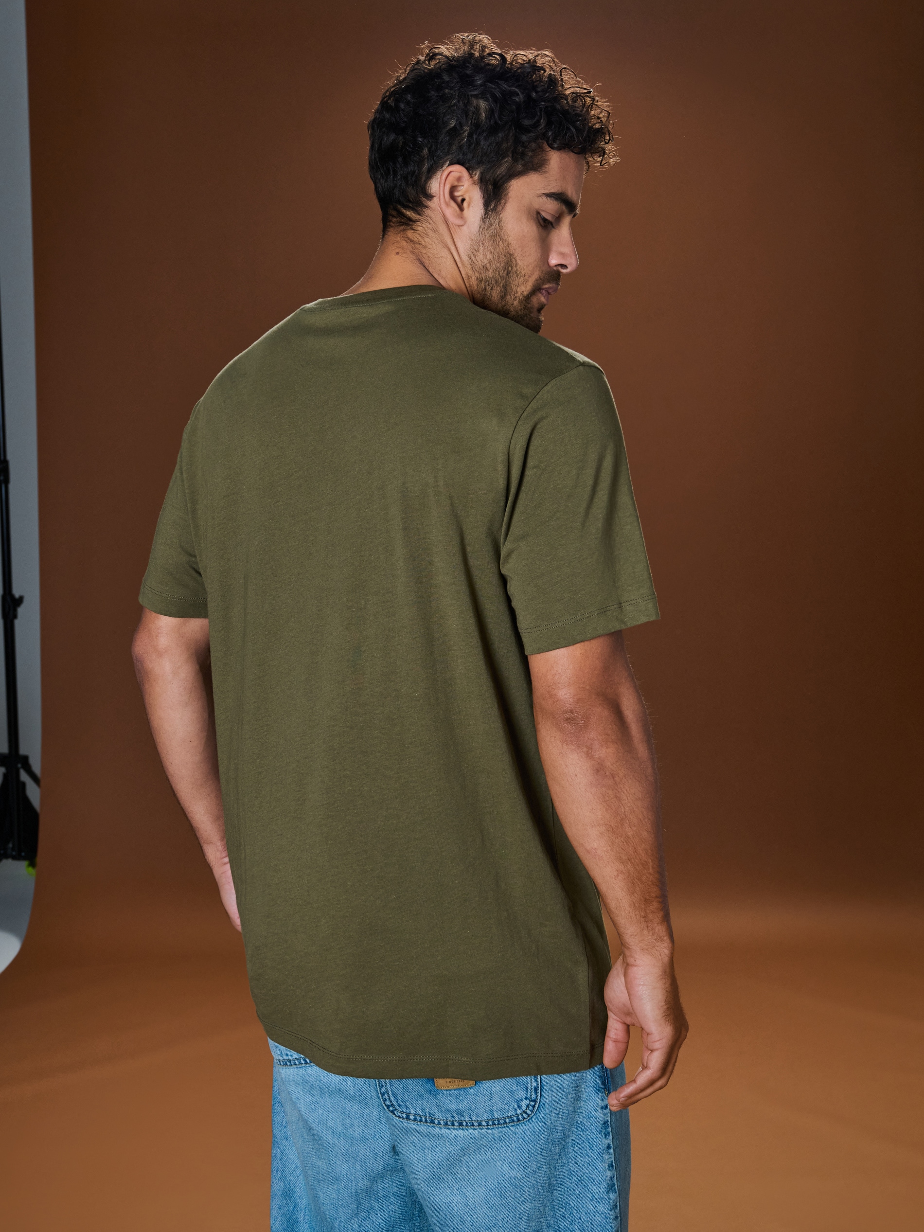 Sinsay - Μπλούζα - χακί φωτογραφία