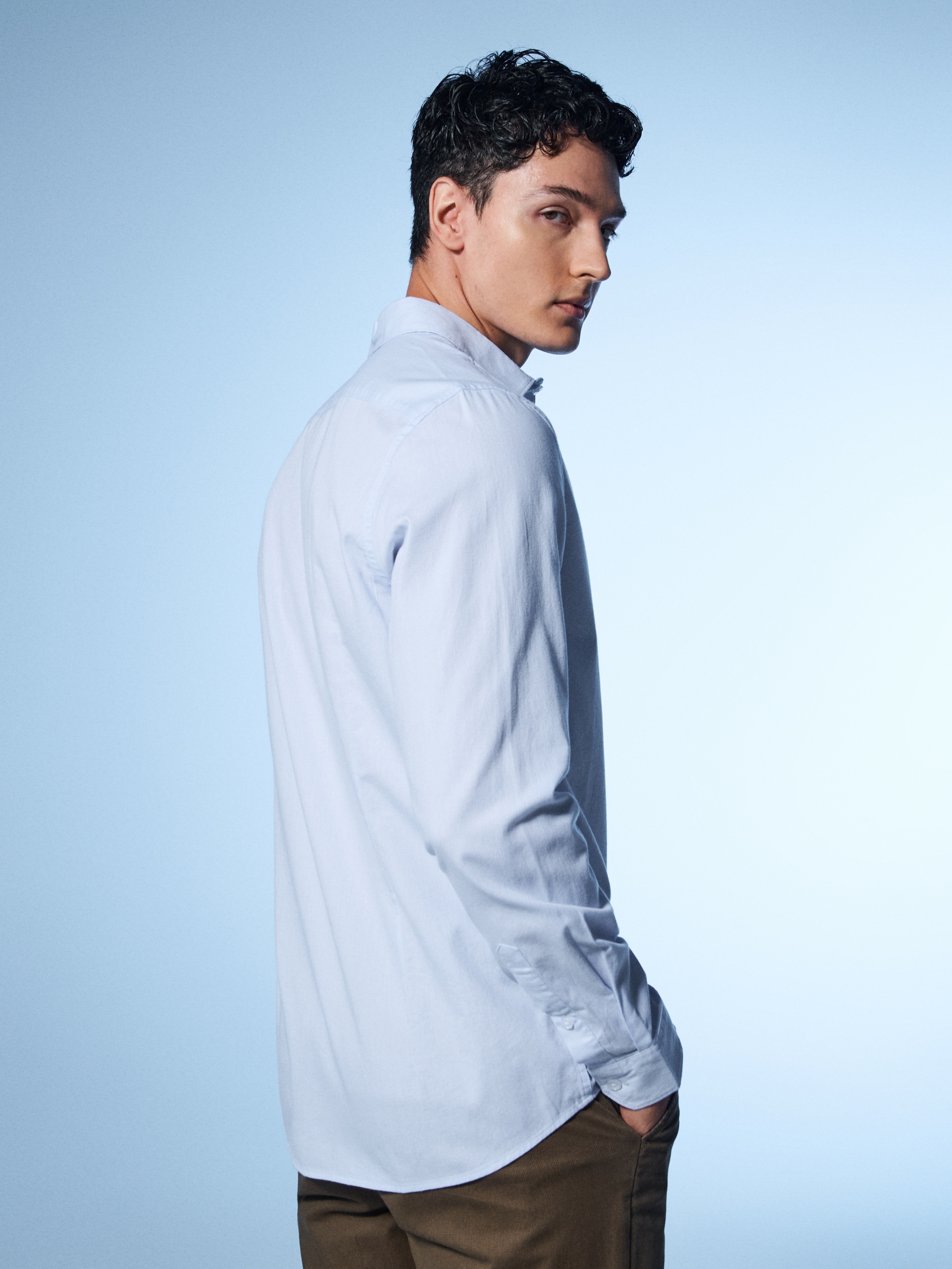 Sinsay - Πουκάμισο από βαμβάκι - μπλε παλ φωτογραφία