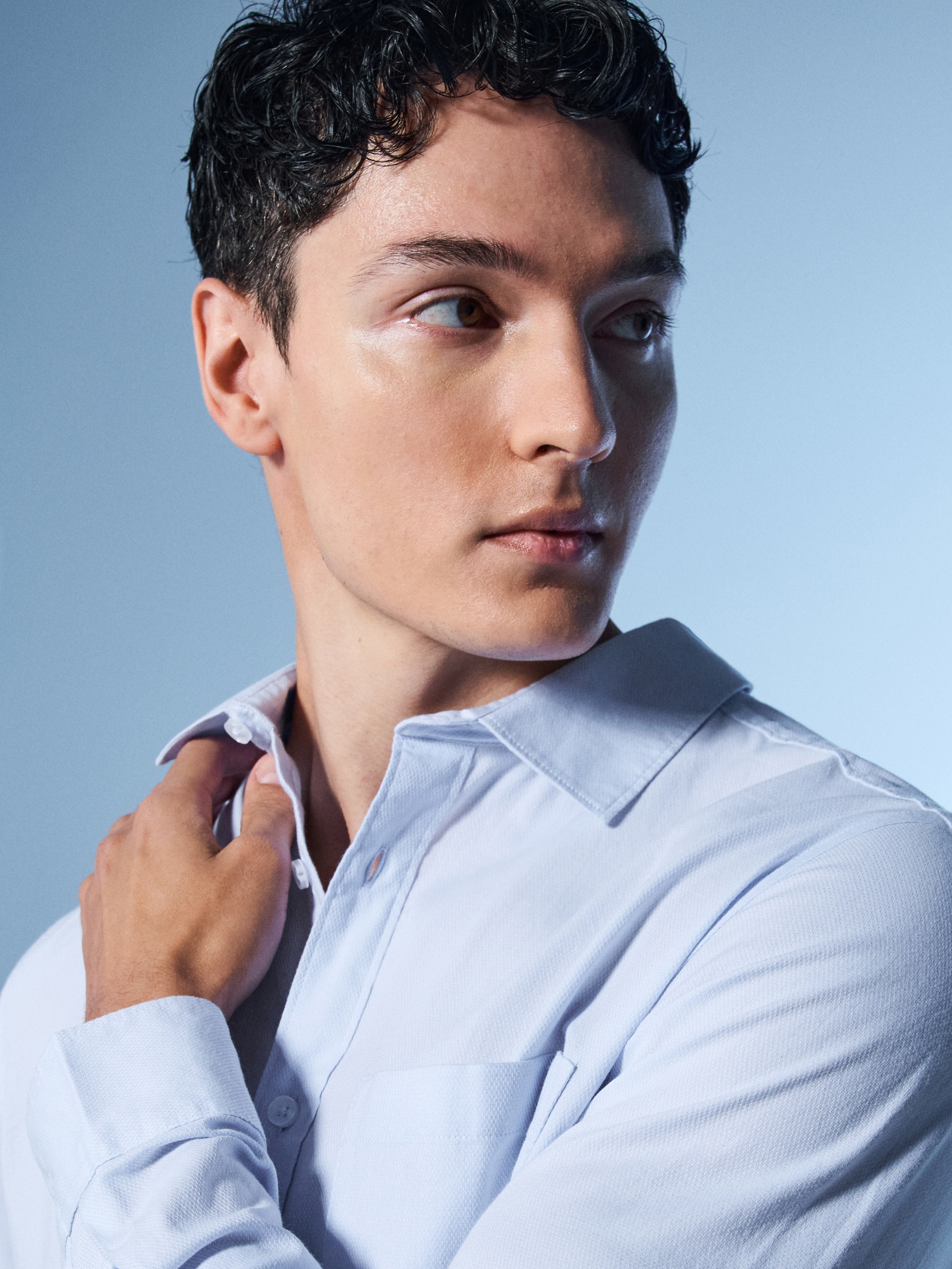 Sinsay - Πουκάμισο από βαμβάκι - μπλε παλ φωτογραφία