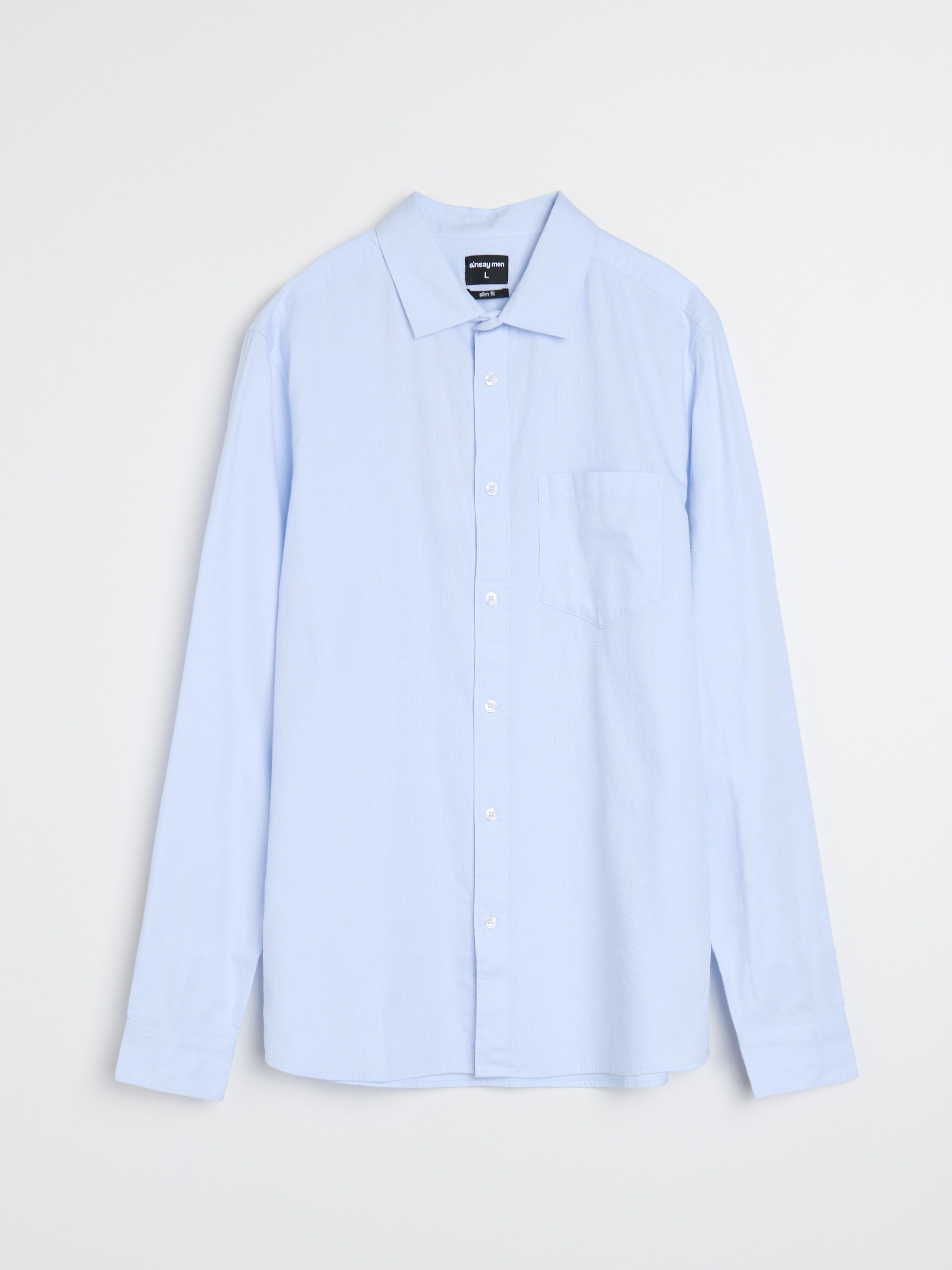 Sinsay - Πουκάμισο από βαμβάκι - μπλε παλ φωτογραφία