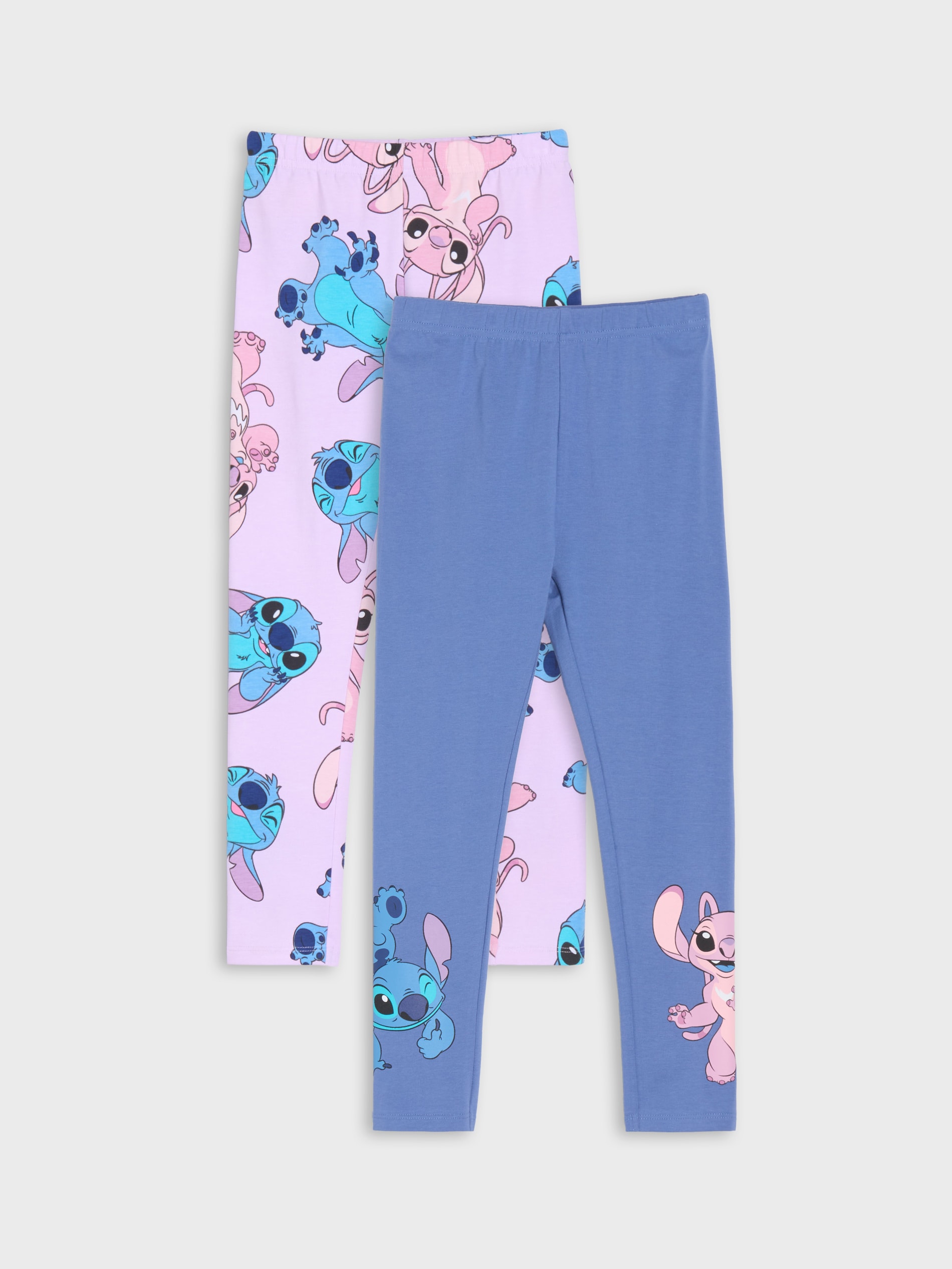 Sinsay - Legginsy 2 pack Stitch - fioletowy