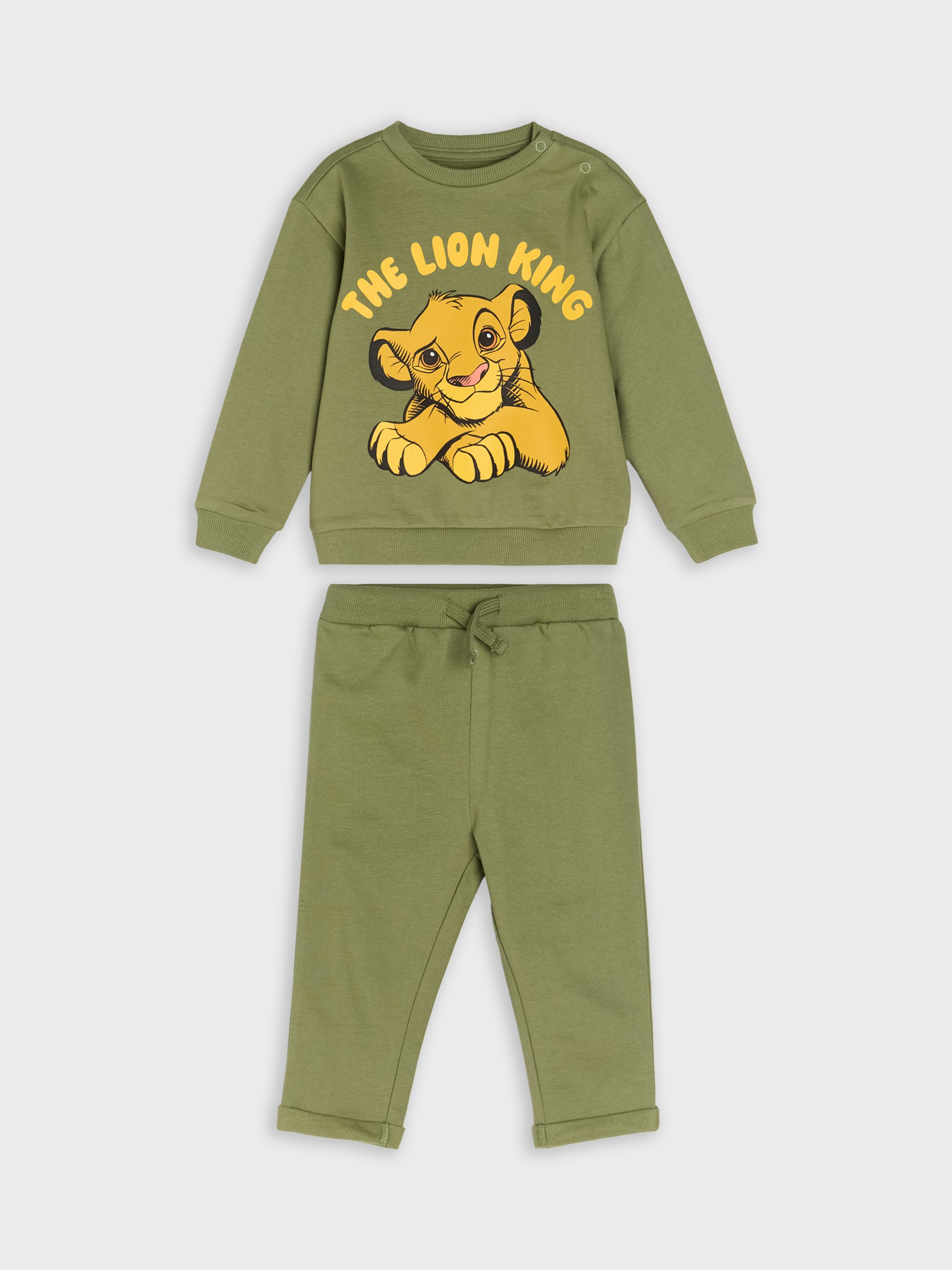 Sinsay - Bawełniany komplet dresowy The Lion King - beżowy