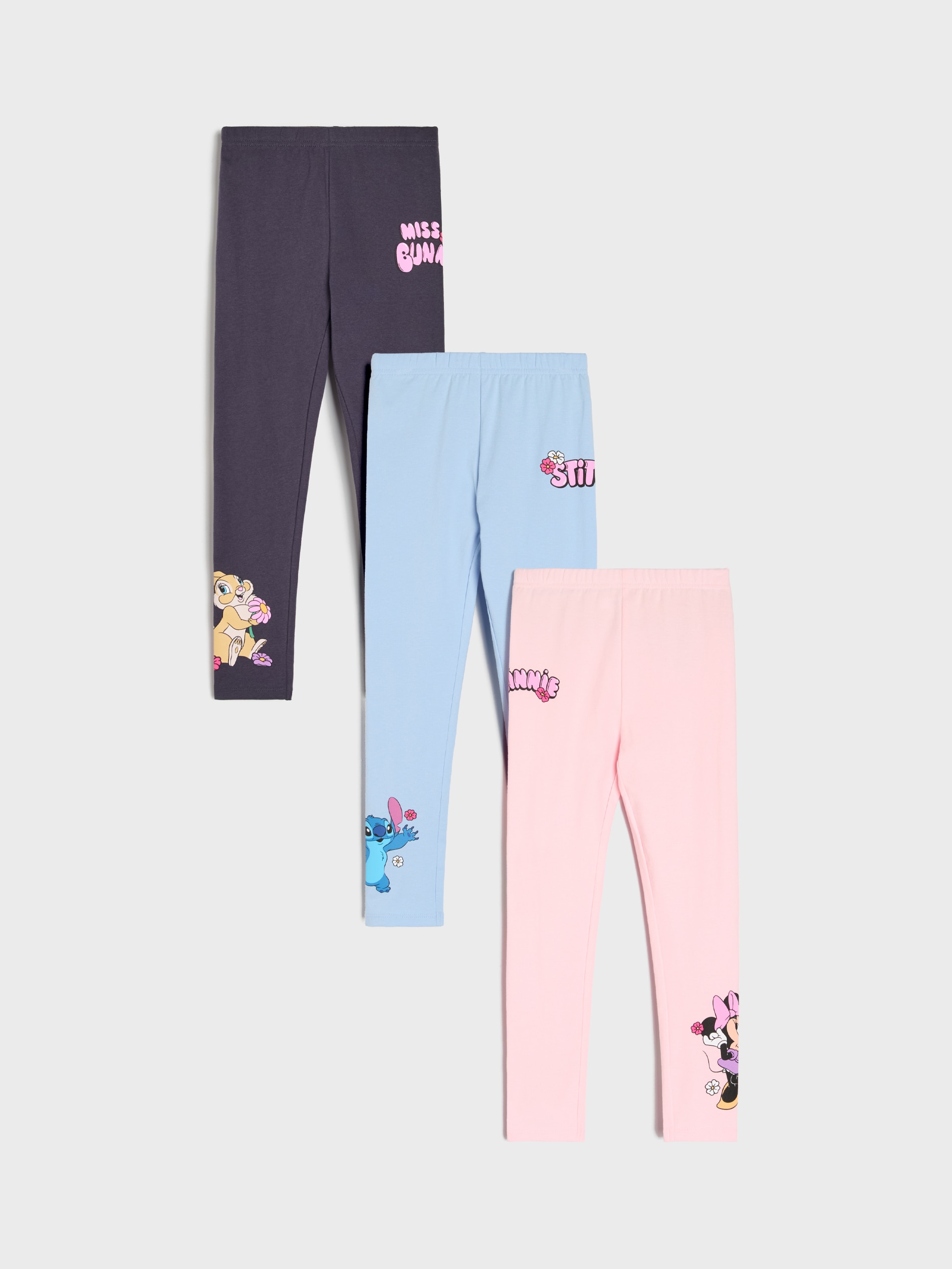 Sinsay - Bawełniane spodnie 3 pack Disney - niebieski