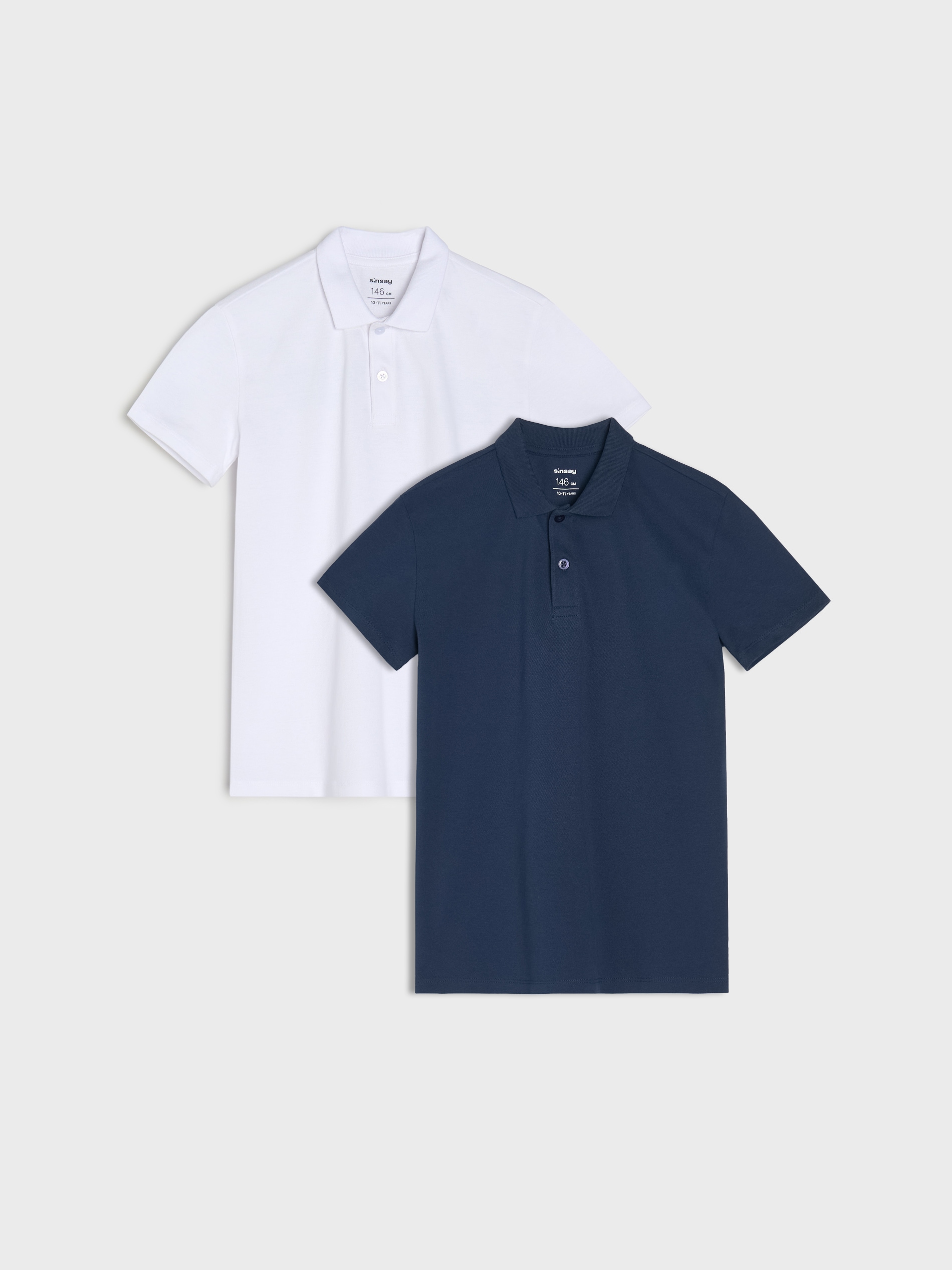 Bawełniane koszulki polo 2 pack
