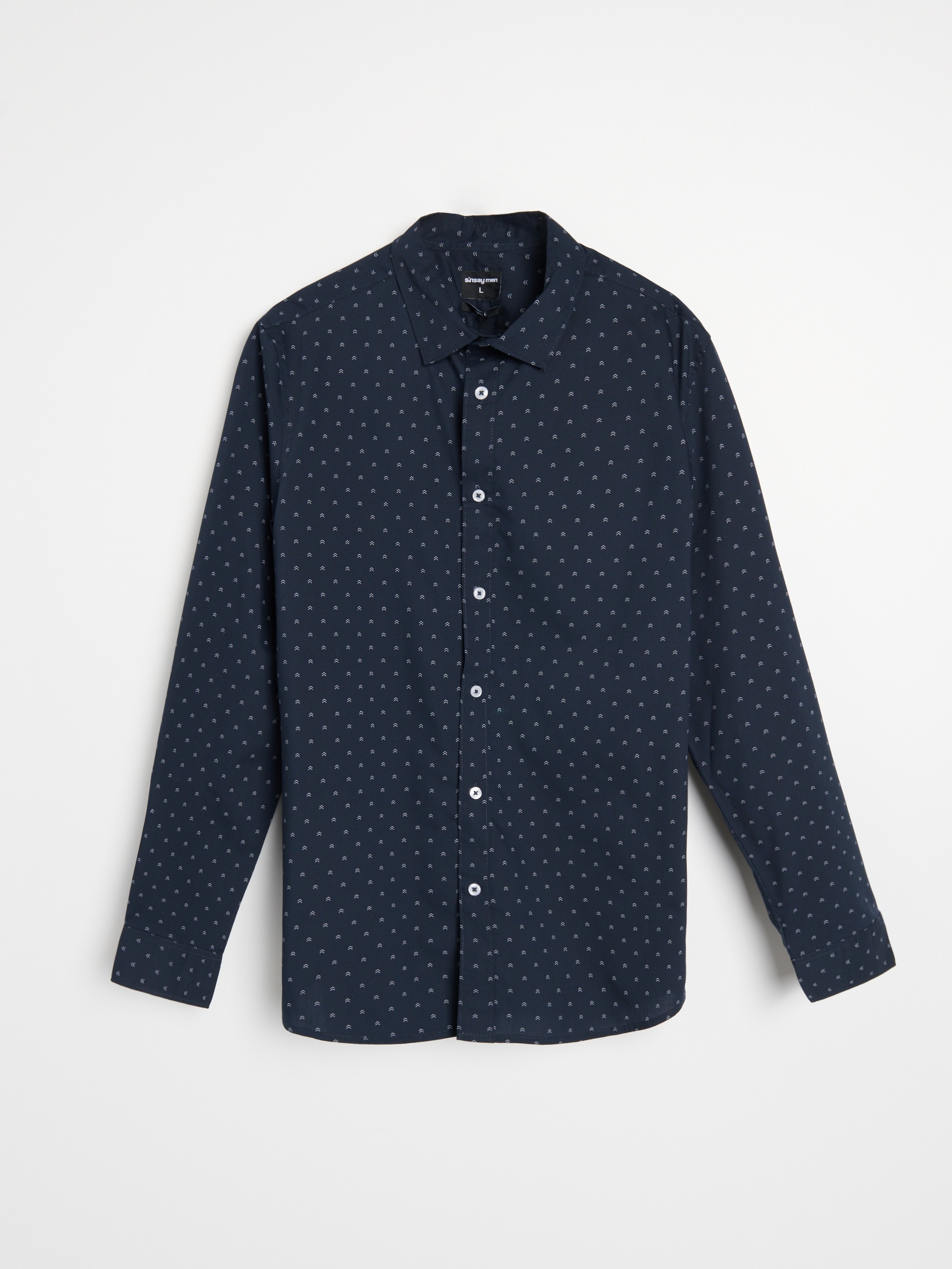 Sinsay - Εμπριμέ πουκάμισο - ναυτικο μπλε φωτογραφία