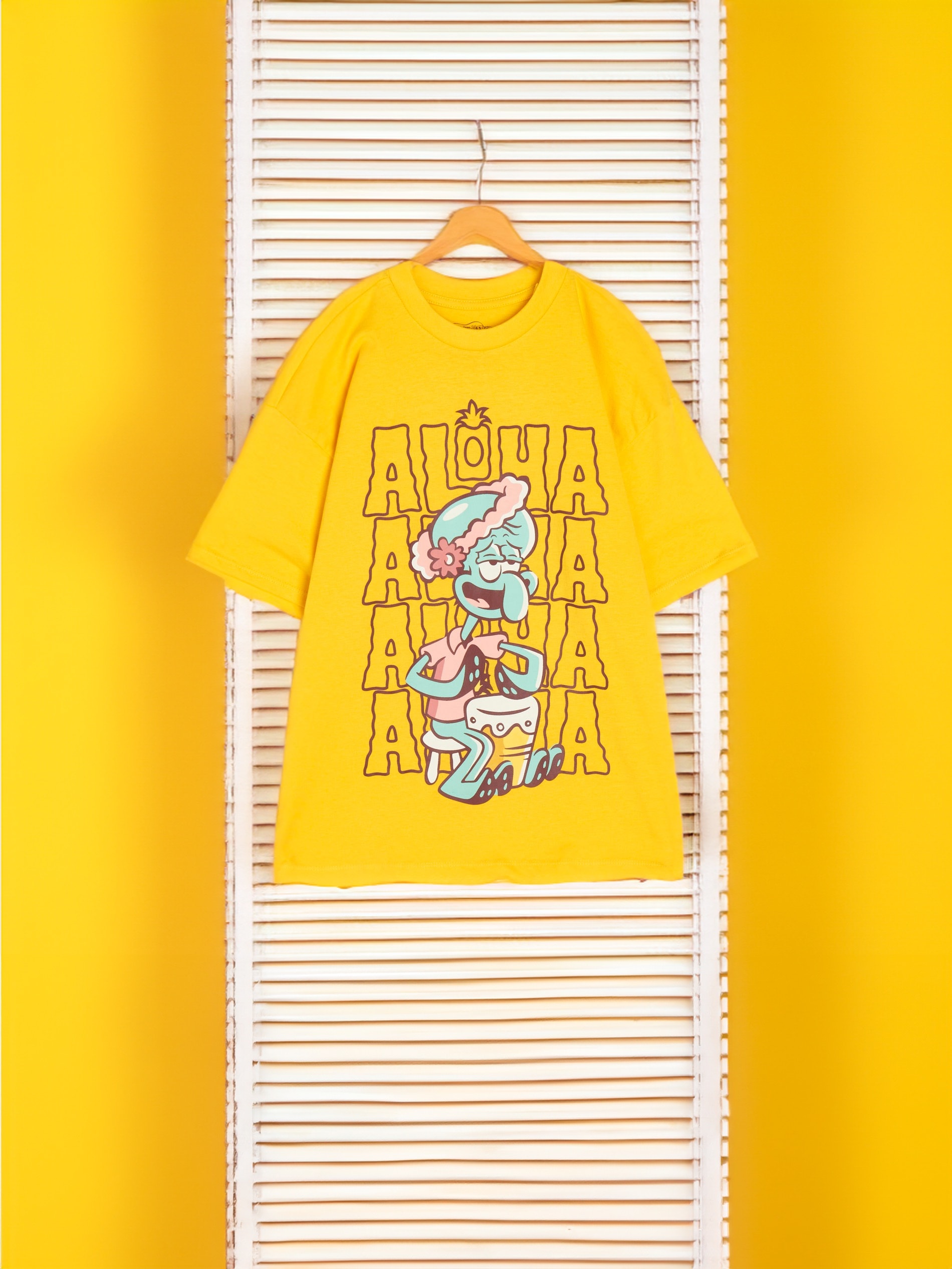 Sinsay - Koszulka SpongeBob - żółty