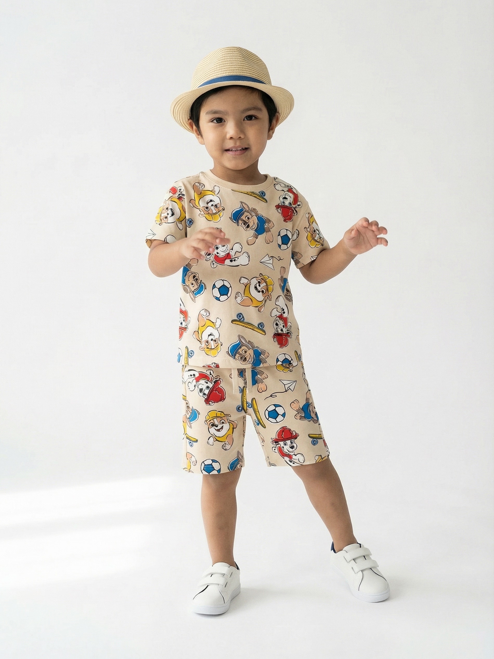 Sinsay - Szorty z kieszeniami PAW Patrol - beżowy