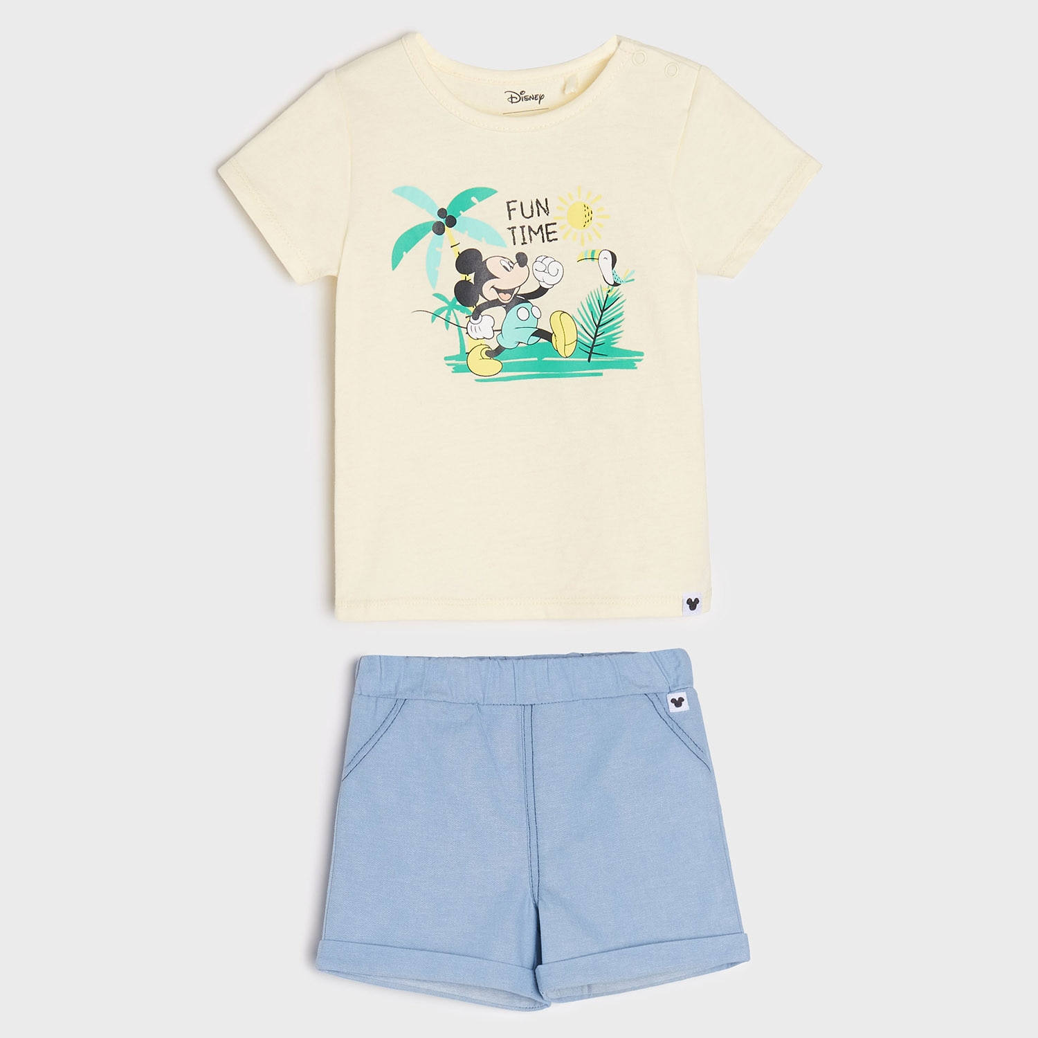 Sinsay – Compleu Mickey Mouse, pentru bebeluși – Ivory answear.ro