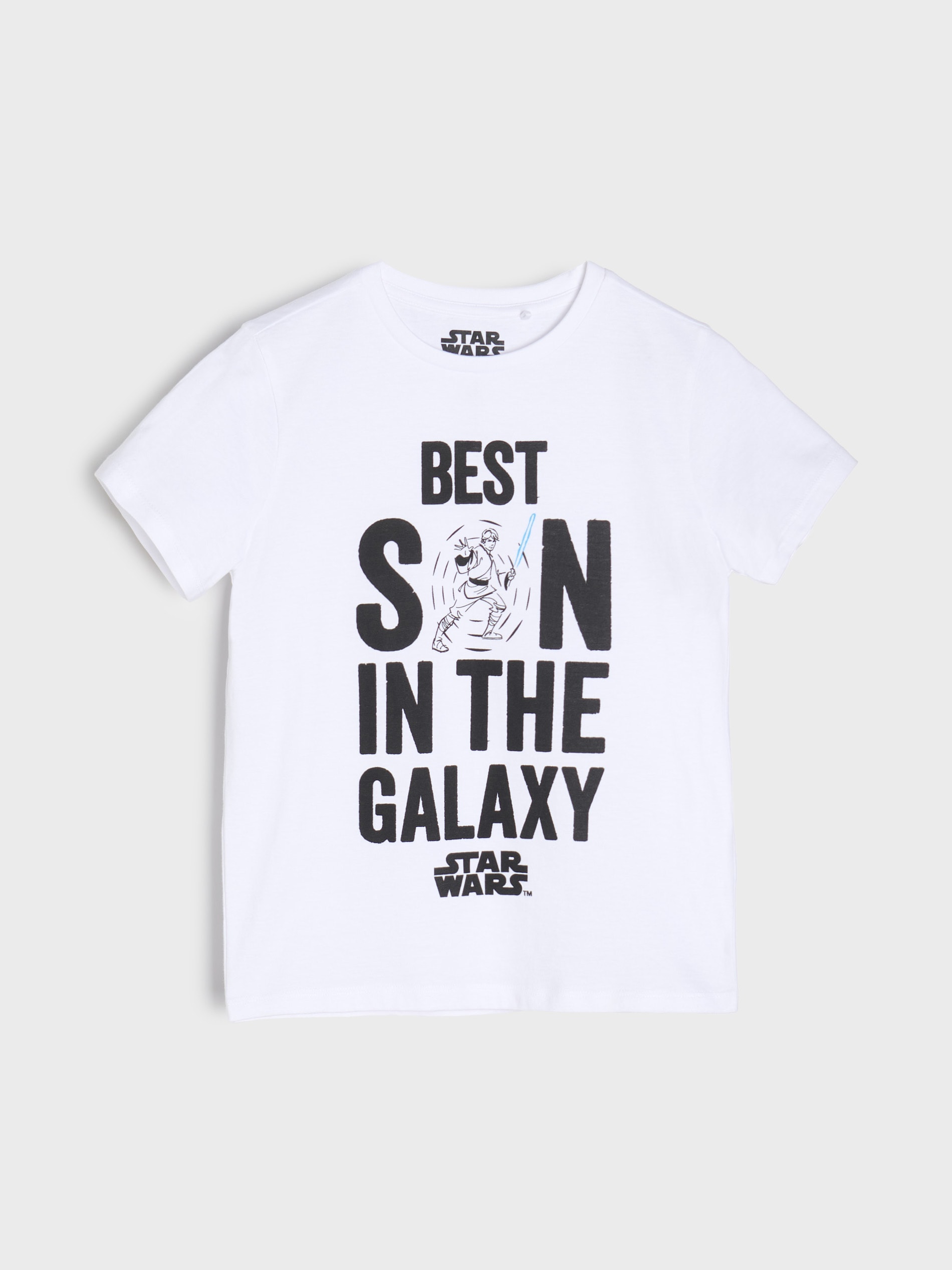 Sinsay - Bawełniana koszulka z nadrukiem Star Wars - biały