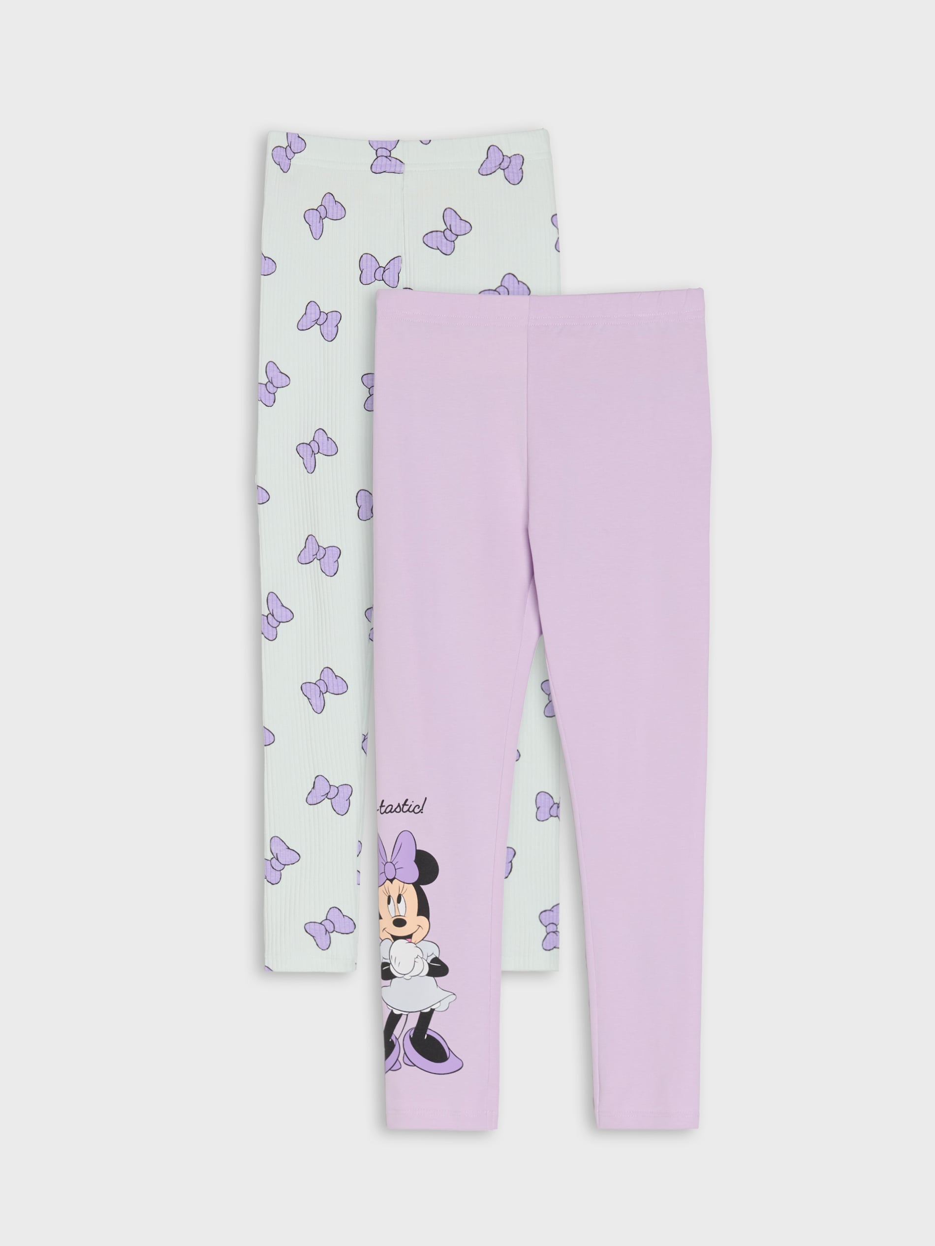 Sinsay - Legginsy 2 pack Minnie Mouse - fioletowy