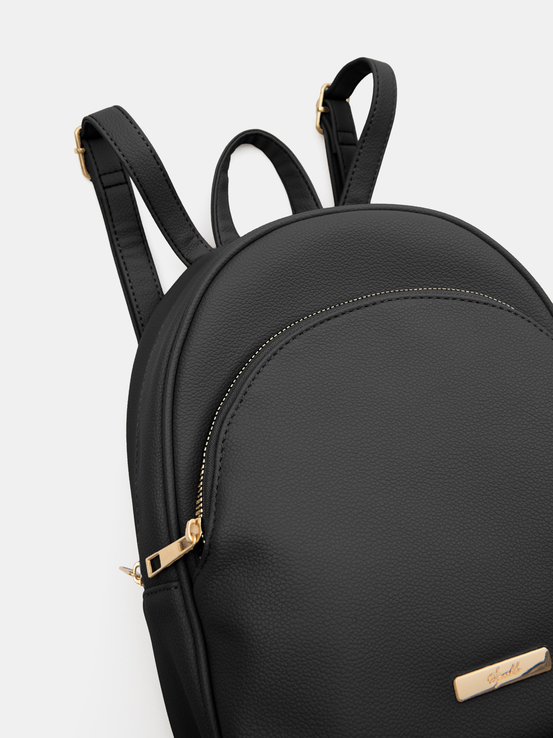 Sinsay - Σακίδιο πλάτης από δερματίνη - μαυρο φωτογραφία