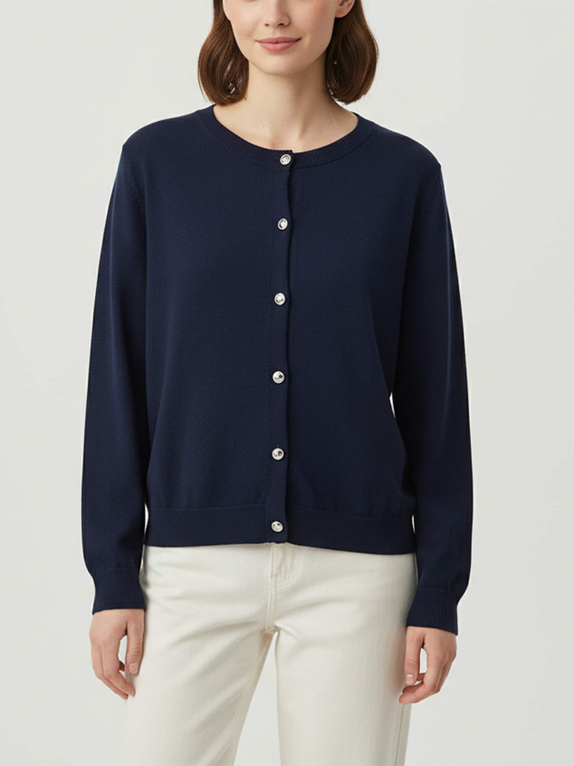 Sinsay - Kardigan z guzikami - granatowy