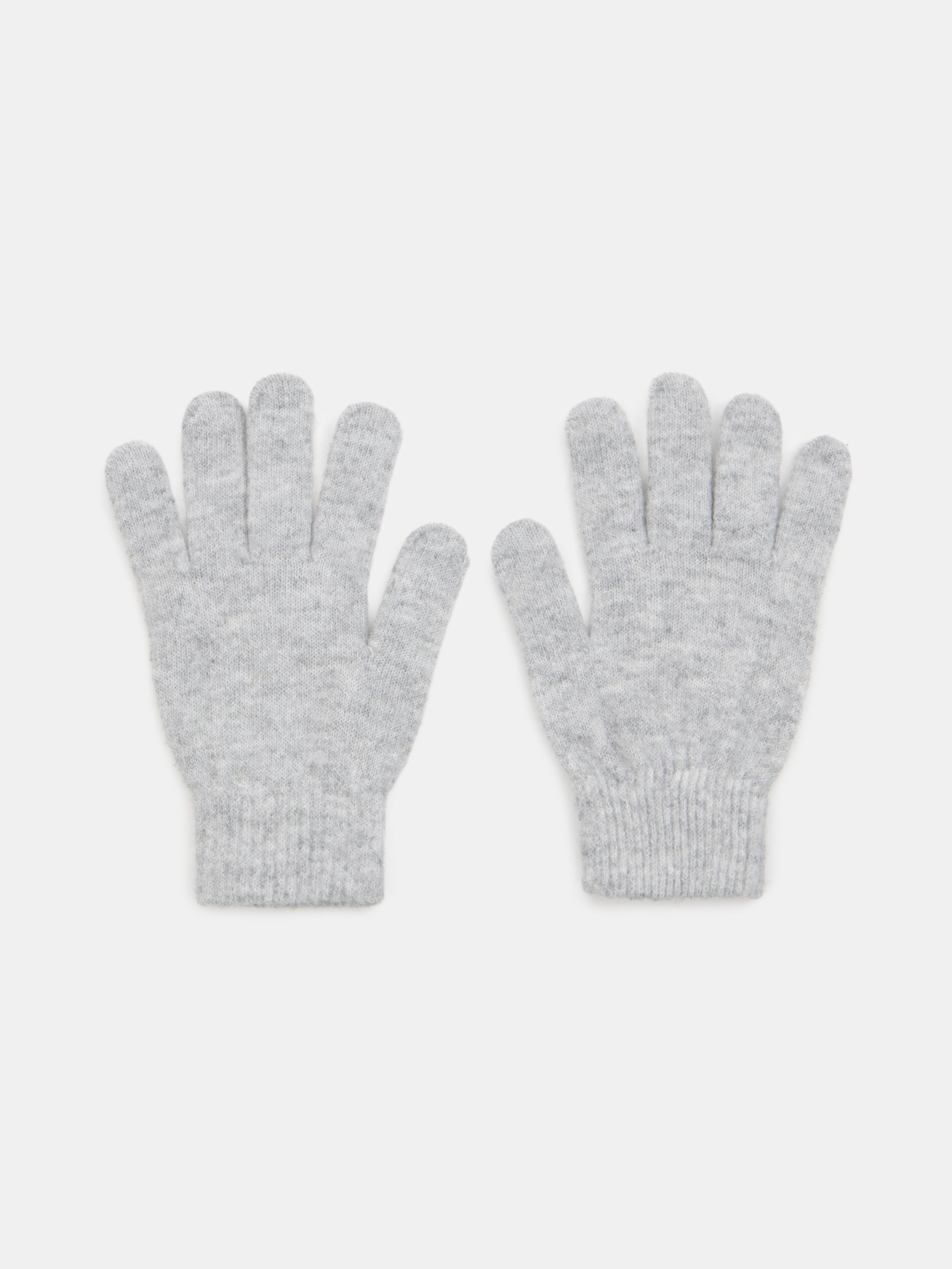 Sinsay - Γάντια με μείγμα μαλλιού - ανοιχτό γκρι φωτογραφία