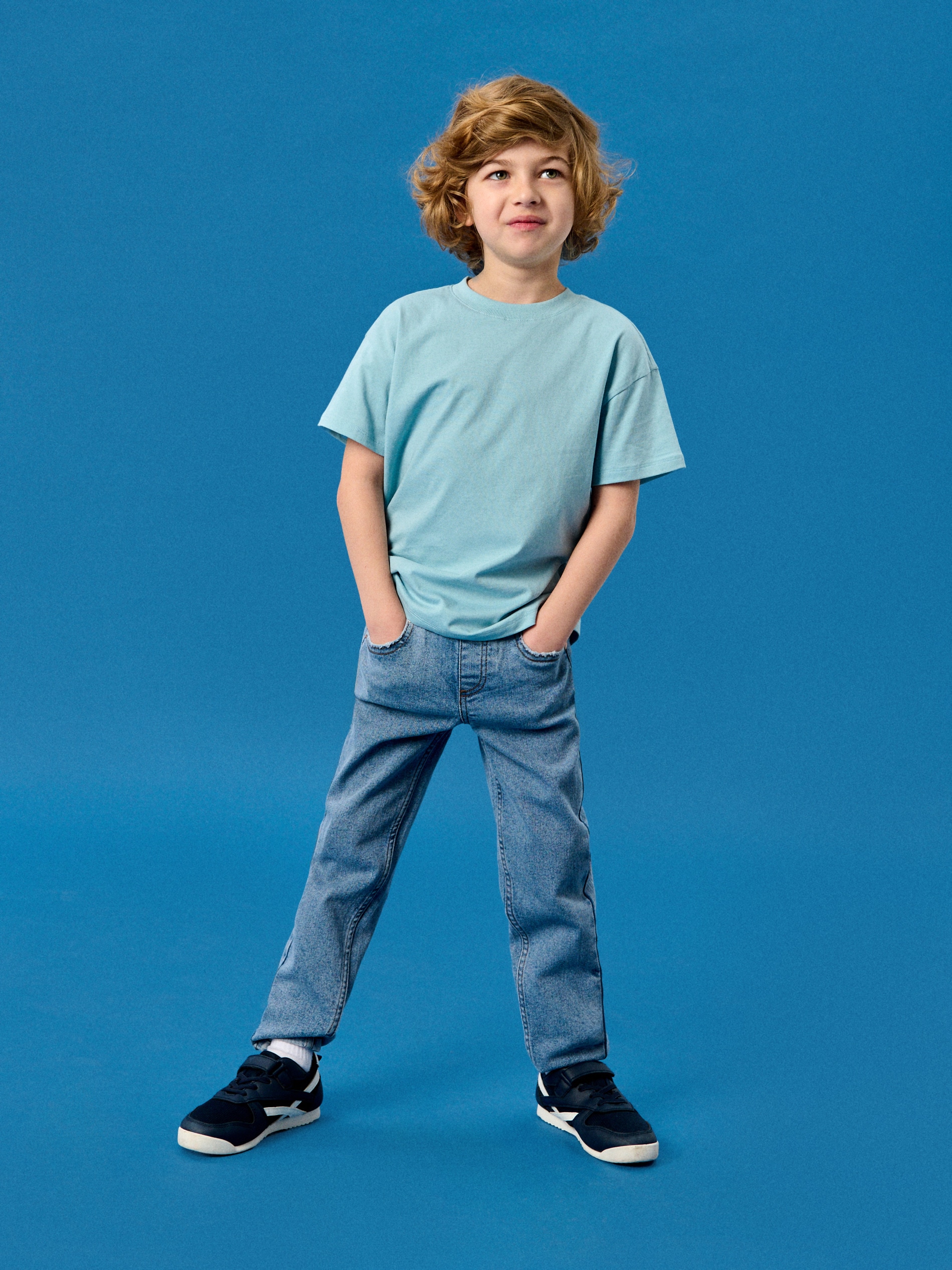 Sinsay - Jeansy slim fit - niebieski