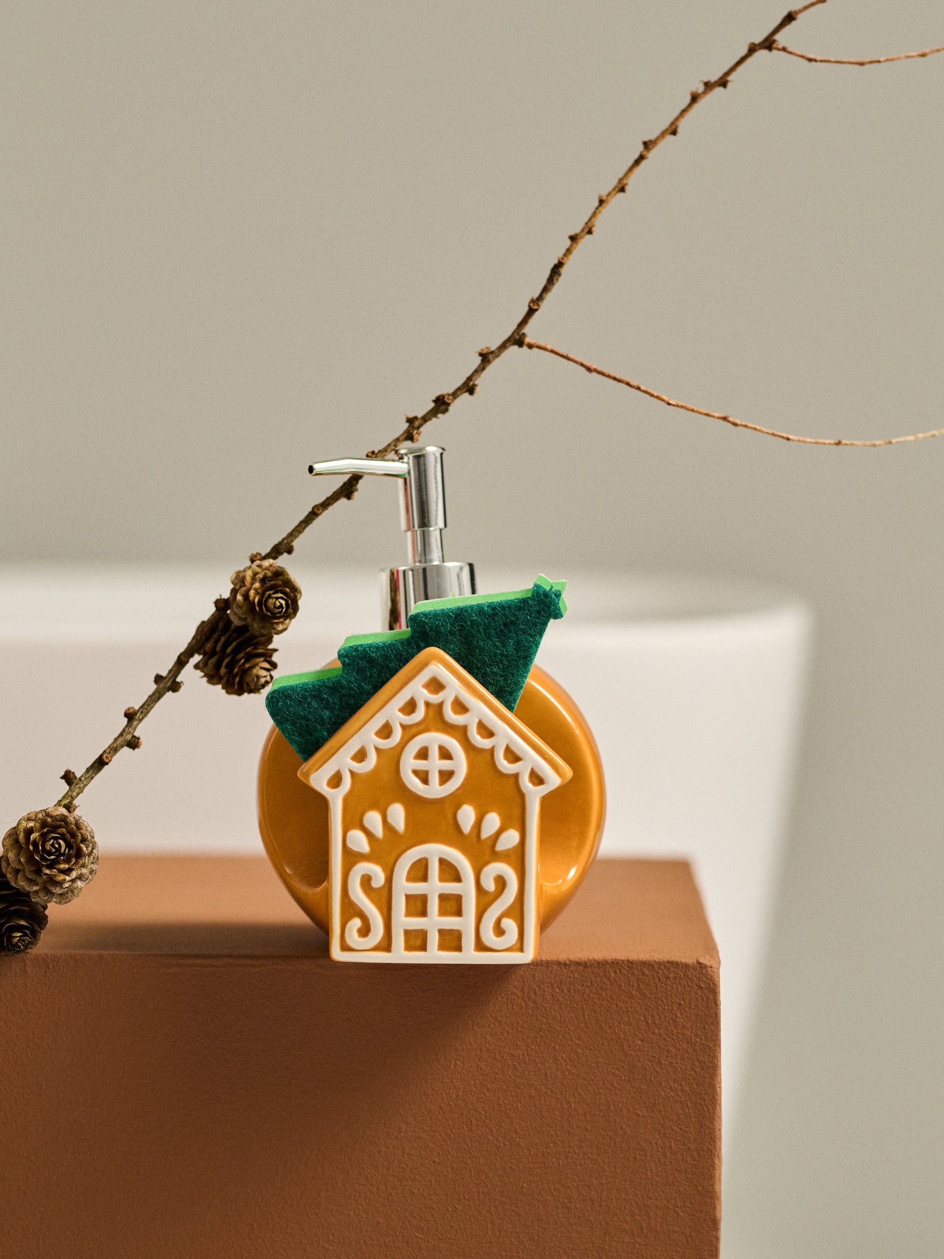 Sinsay - Διανεμητής σαπουνιού - μπεζ φωτογραφία