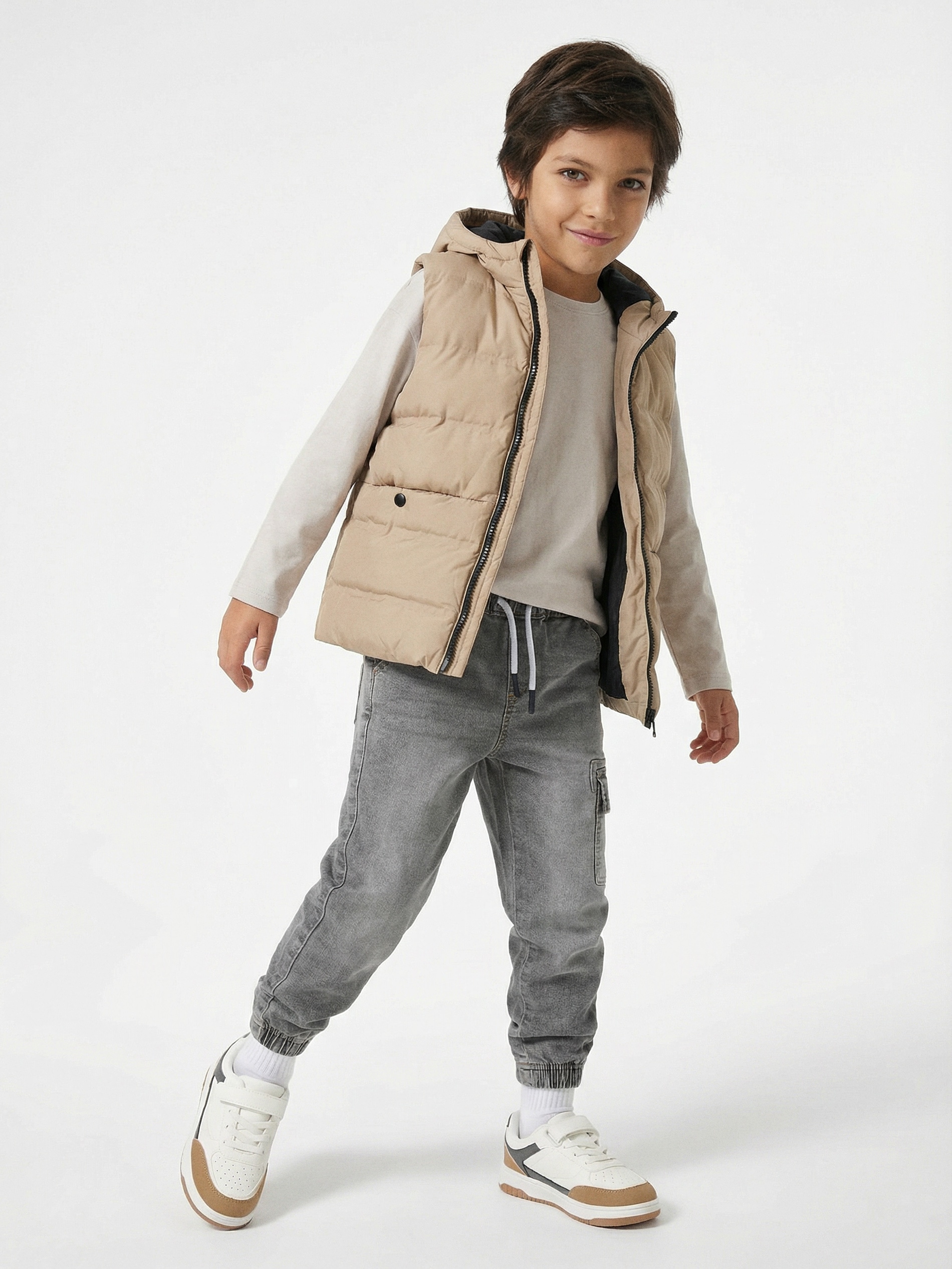 Sinsay - Jeansy loose - szary