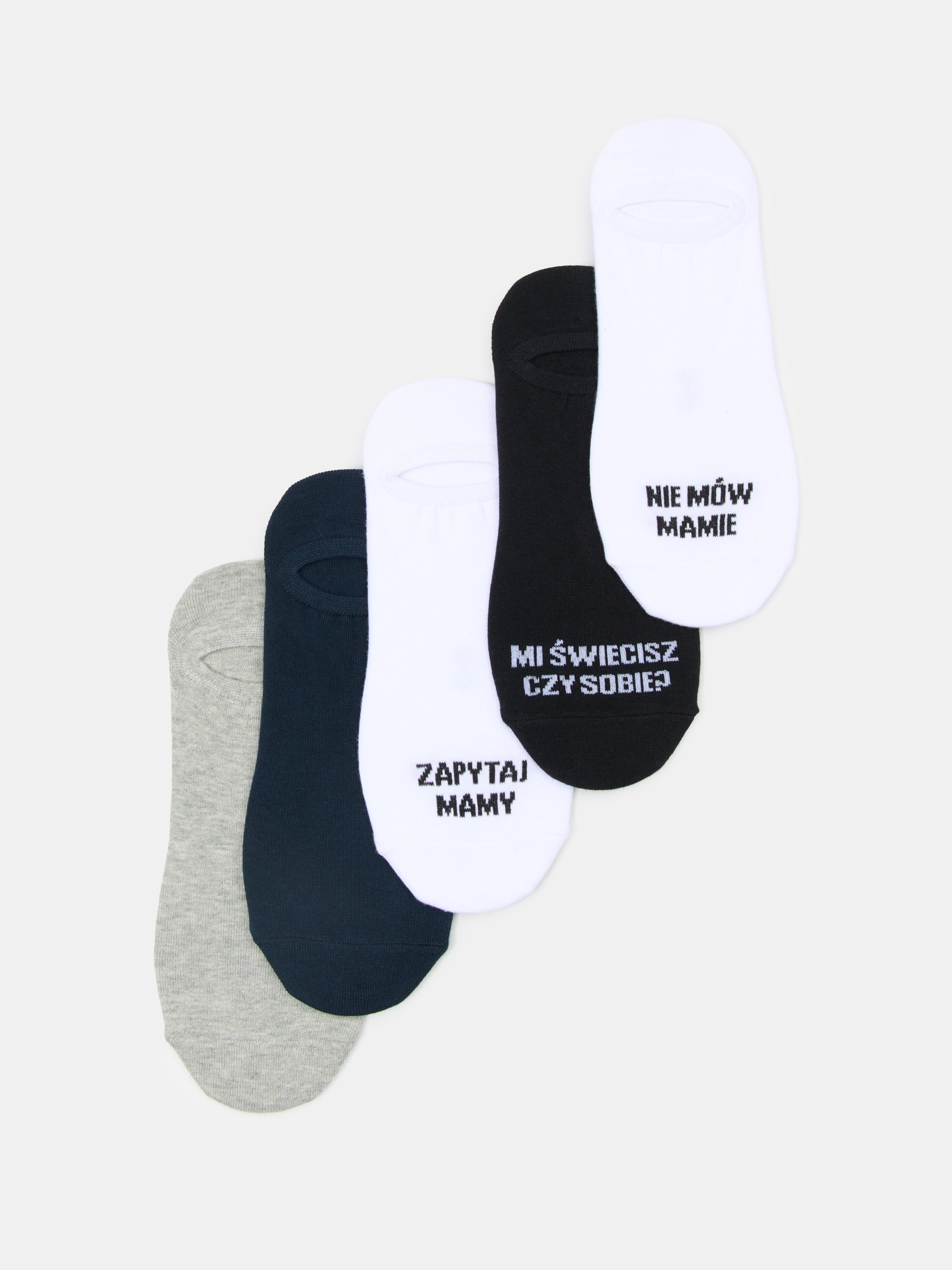 Sinsay - Skarpetki stopki 5 pack - wielobarwny